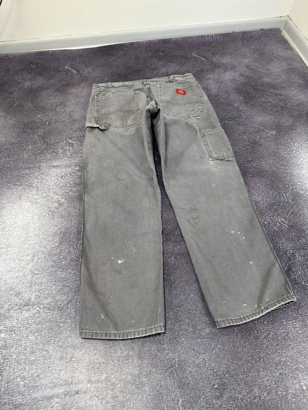 Dickies × Vintage Vintage Dickies USA Gray Painted Work Hype Baggy Pants Size US 34 / EU 50 - 3 Thumbnail