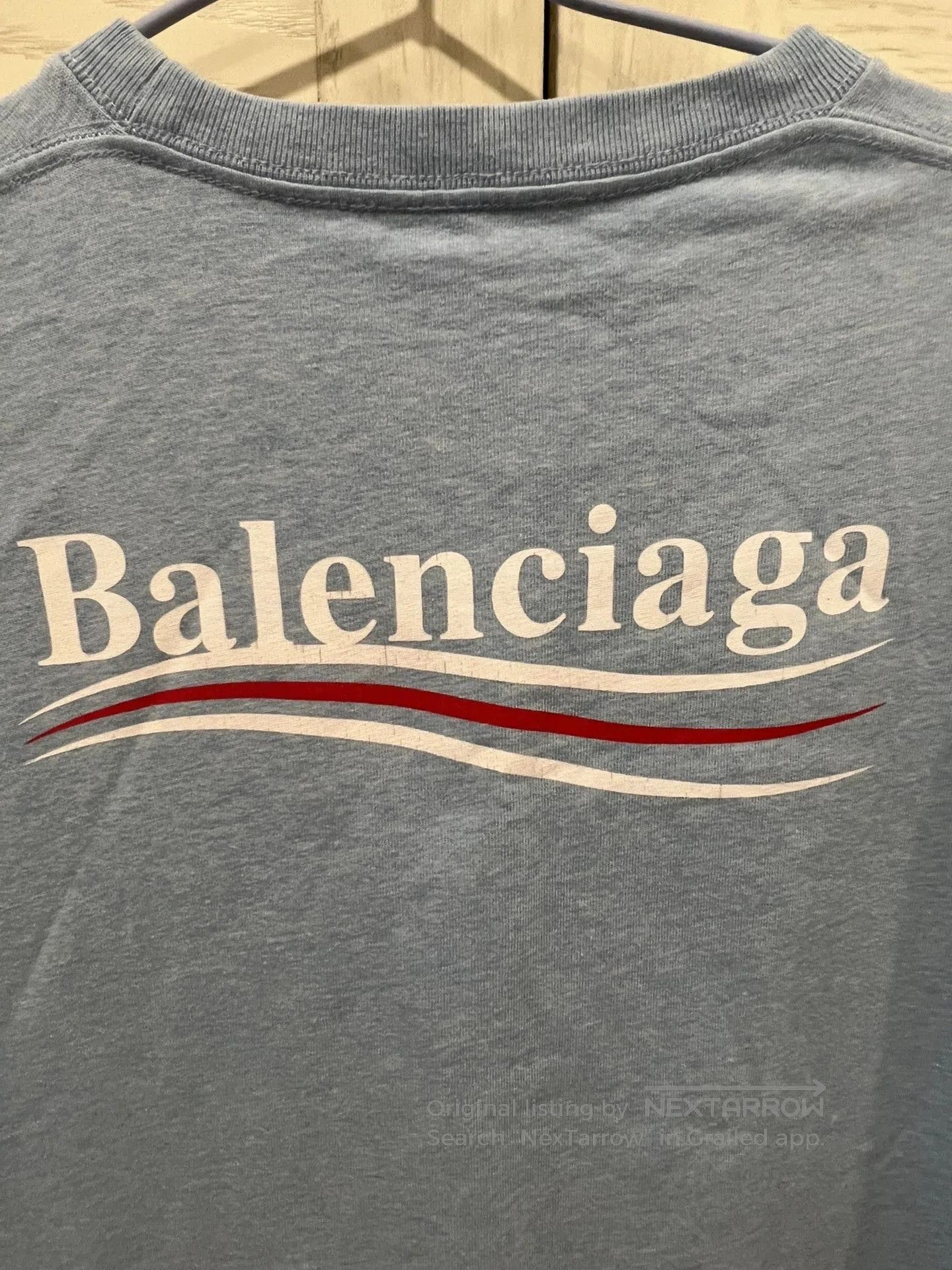 Balenciaga balenciaga blue short sleeve t. Size US XXS / EU 40 - 4 Thumbnail