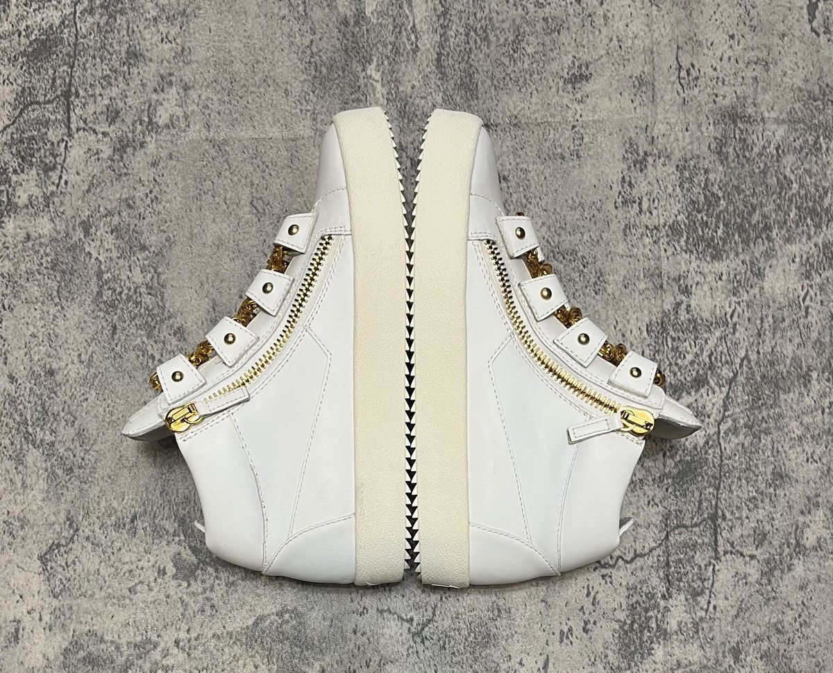 Giuseppe Zanotti Giuseppe Zanotti High Top Sneakers White Size US 6.5 / EU 39-40 - 3 Thumbnail