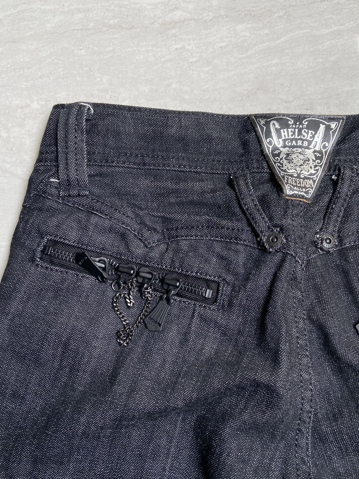 Designer × If Six Was Nine × Japanese Brand CHELSEAGARB Black Long Pants Size US 27 - 14 Thumbnail