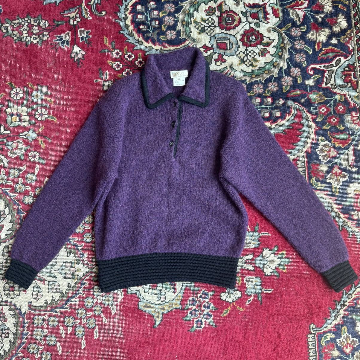 Gucci Vintage Gucci Mohair/Wool Sweater Size US M / EU 48-50 / 2 - 1 Thumbnail