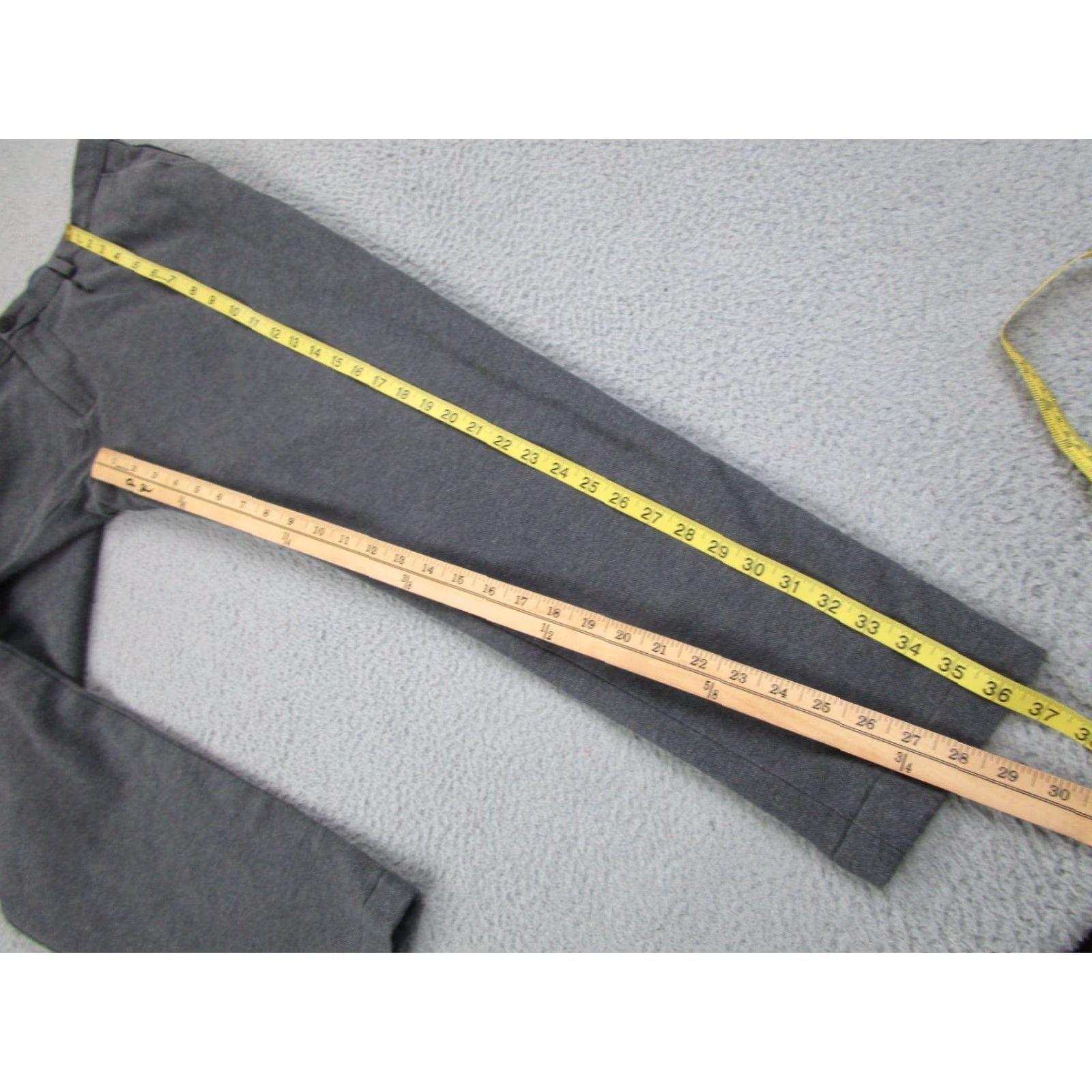 Harris Wharf London Harris Wharf London Pants Mens 36x28 Gray Preppy Academia Business Casual Dress Pants Straight Pockets IT 52 Vintage No Size US 36 / EU 52 - 3 Thumbnail
