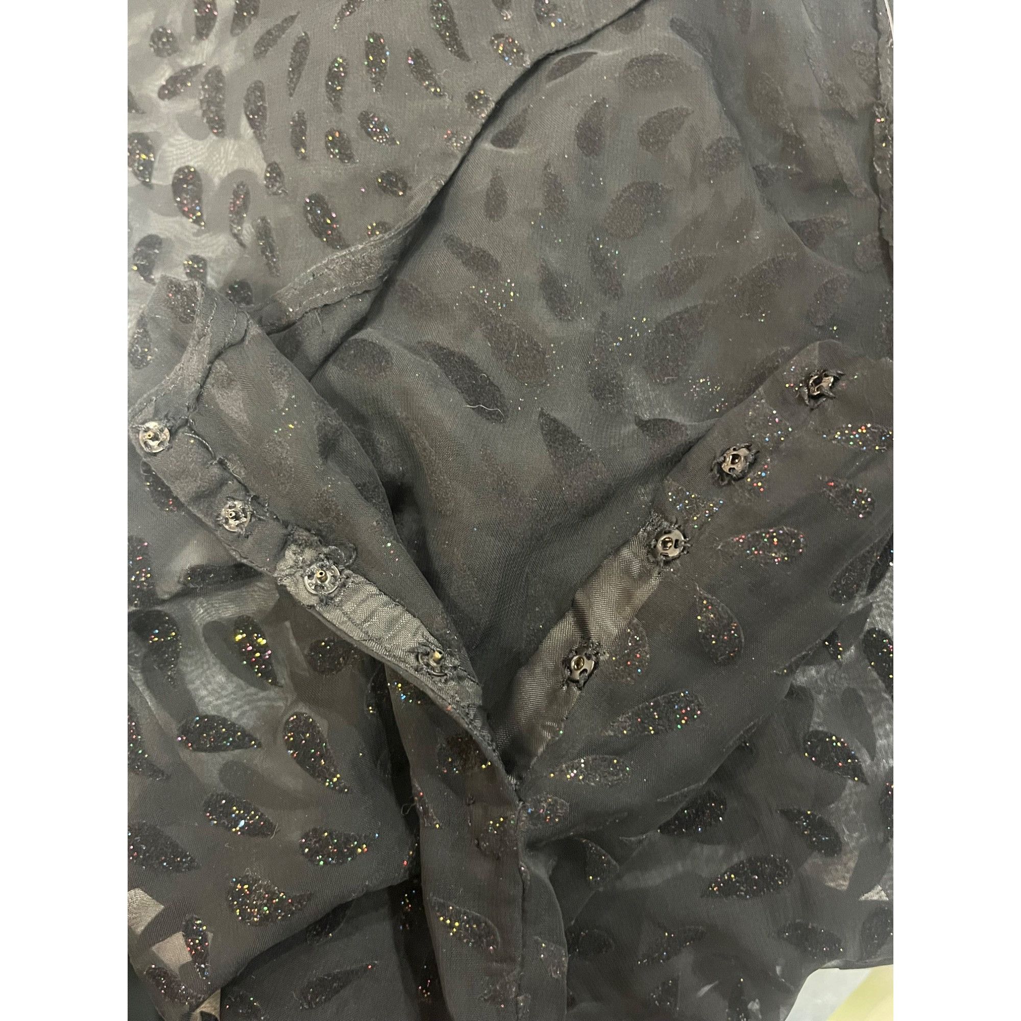 Other XL | Y2K Sheer Glitter Leaf Too Size XL / US 12-14 / IT 48-50 - 3 Thumbnail