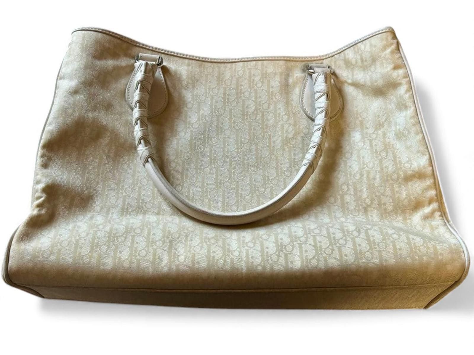 Dior Dior - Beige Monogram Tote Handbag Size ONE SIZE - 6 Thumbnail