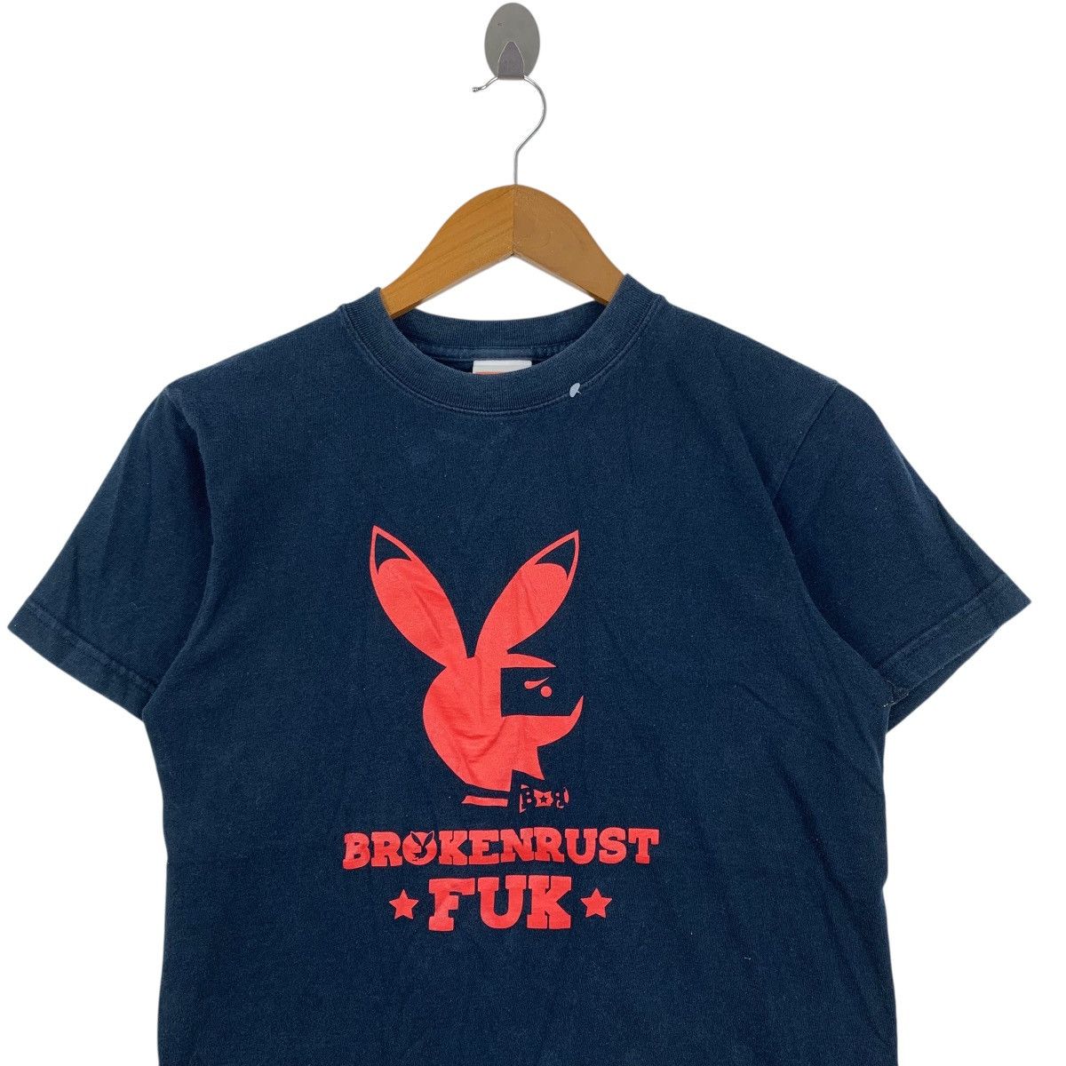 Japanese Brand BROKEN RUST FUK Japanese Band City Hardcore Playboy Tshirt Size US S / EU 44-46 / 1 - 2 Thumbnail