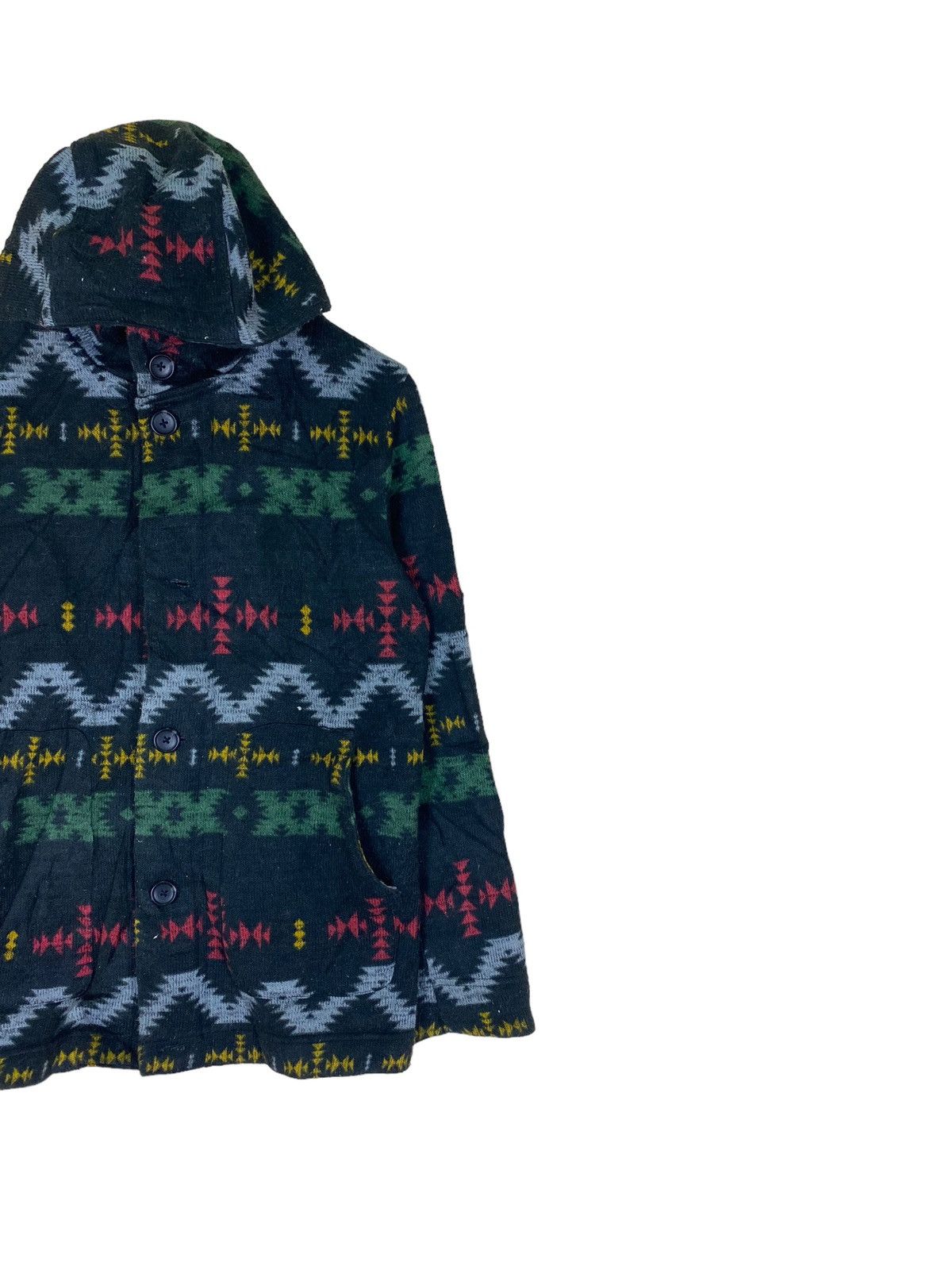 Other Japanese Brand Geometric Navajo Fleece Hoodie Size US L / EU 52-54 / 3 - 2 Thumbnail