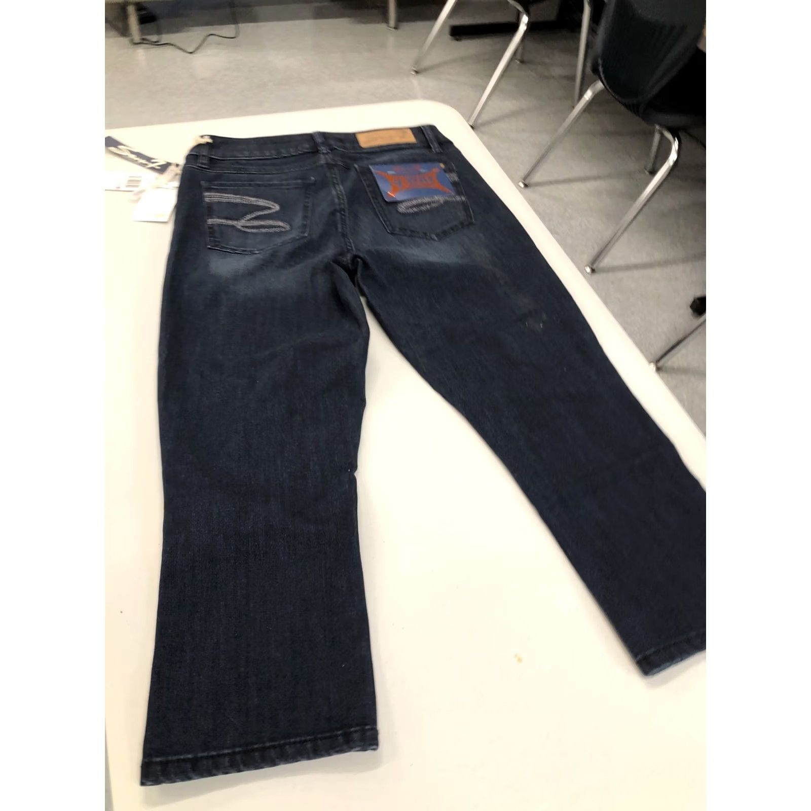 Vintage Seven7 Wash(Blue) Skinny High Rise Ankle Jeans Size 6 NWT Helios 4.00 Denim Womens Jeans Skinny Lightweight Solid Blue 2010s Size 28" / US 6 / IT 42 - 3 Thumbnail