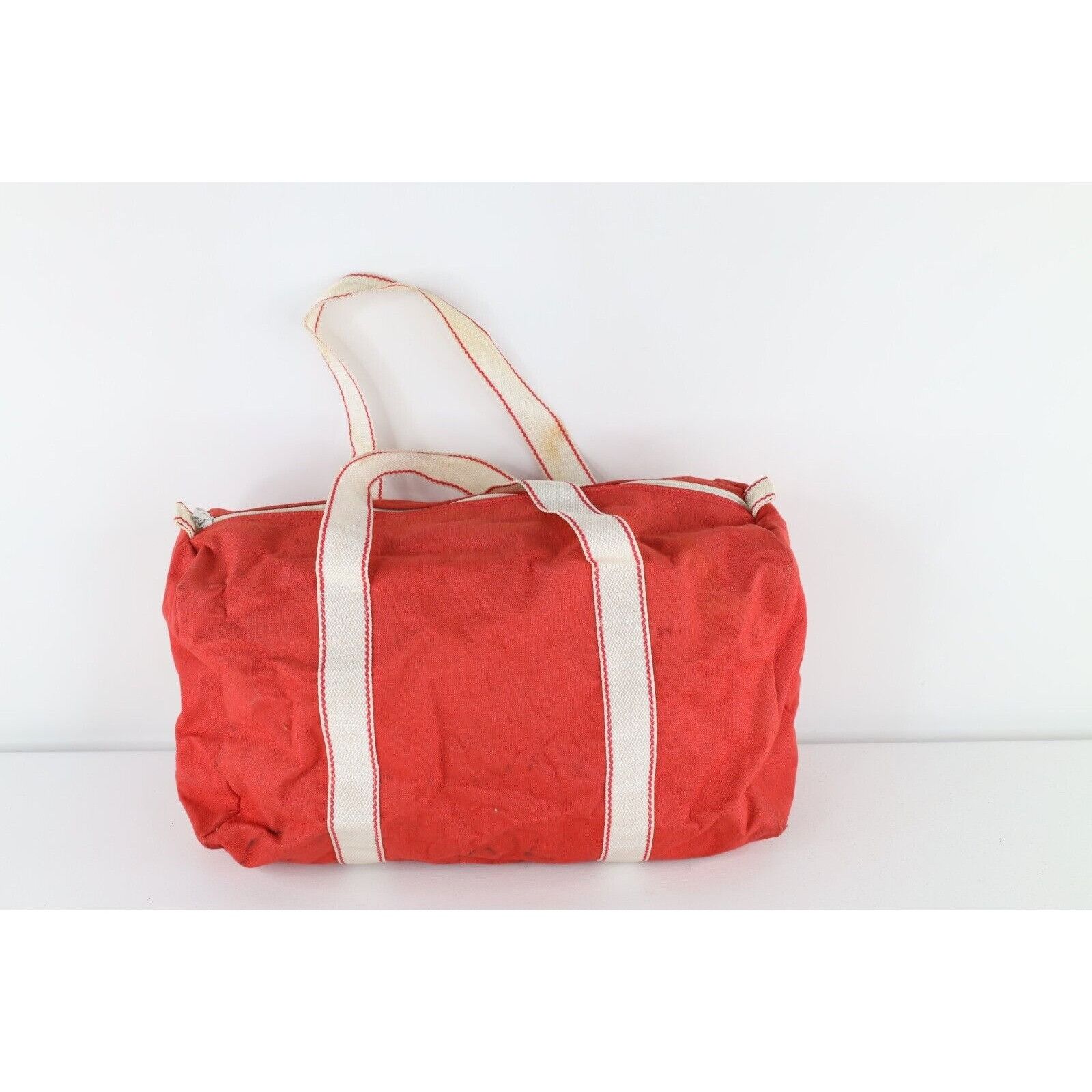 Vintage Vintage 70s Streetwear Distressed Canvas Handled Duffel Bag Size ONE SIZE - 1 Thumbnail
