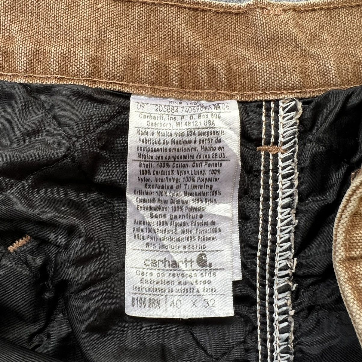Carhartt × Vintage Vintage Carhartt Quilted Double Knee Pant B194 BRN Size US 38 / EU 54 - 4 Thumbnail