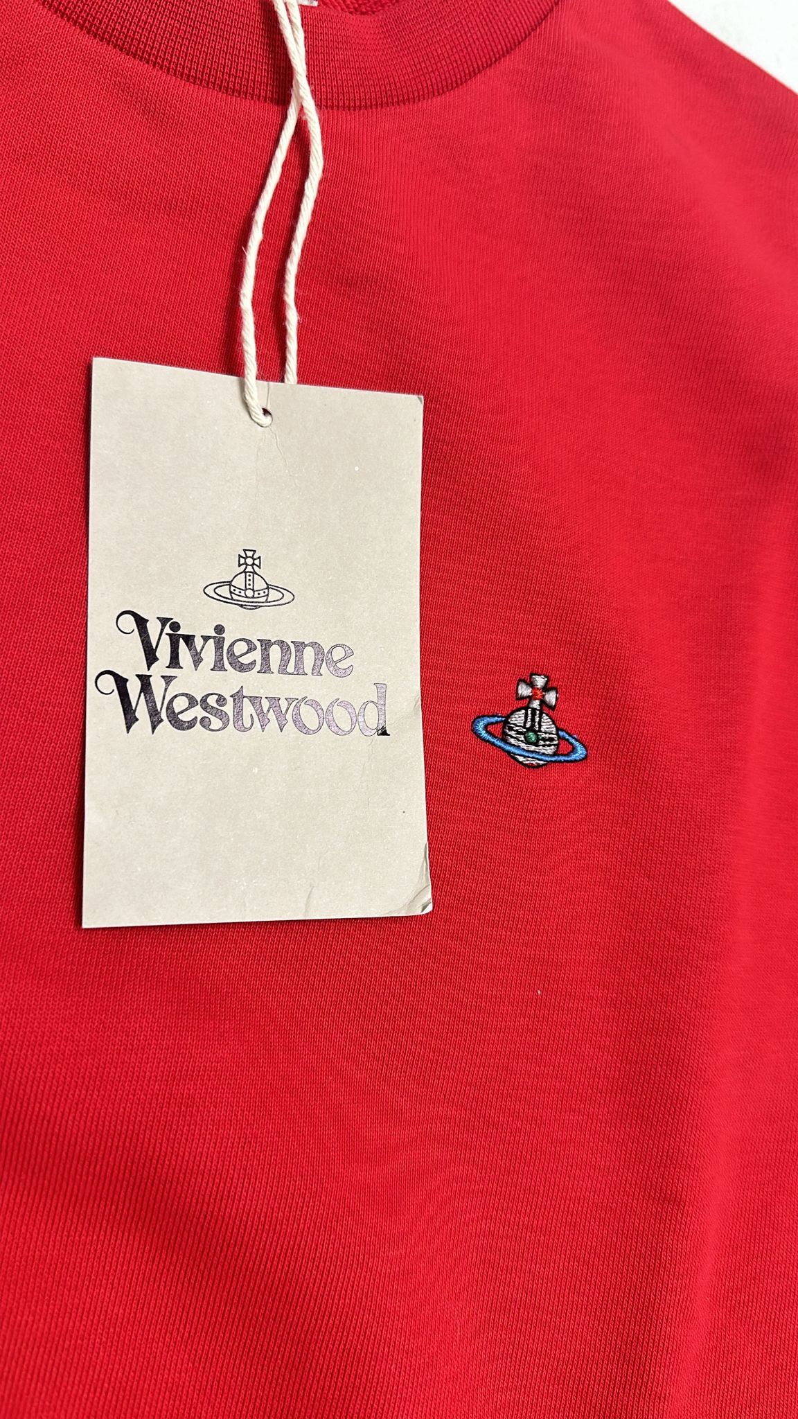 Vintage × Vivienne Westwood Vivienne Westwood Orb Logo Sweatshirt Red Small Size US S / EU 44-46 / 1 - 2 Thumbnail