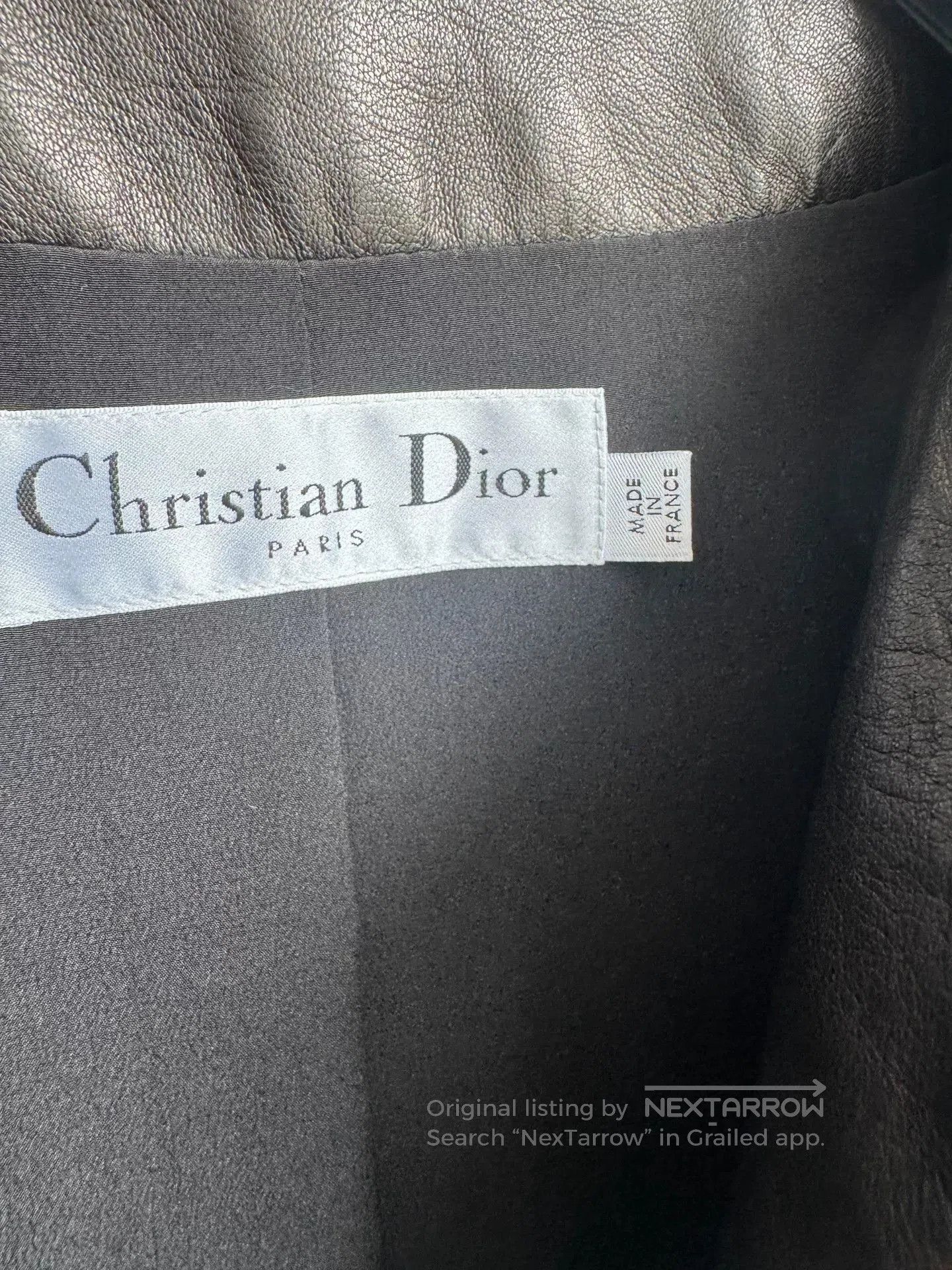 Dior Dior Black Lambskin Coat. Size XS / US 0-2 / IT 36-38 - 3 Thumbnail