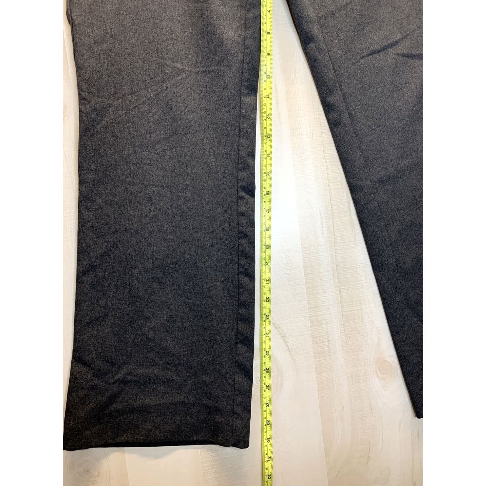 Vintage Grays New York & Company Women’s Dress Pants Gray SZ 10 Work Office Wide-Leg Polyester” Size 32" / US 10 / IT 46 - 4 Thumbnail
