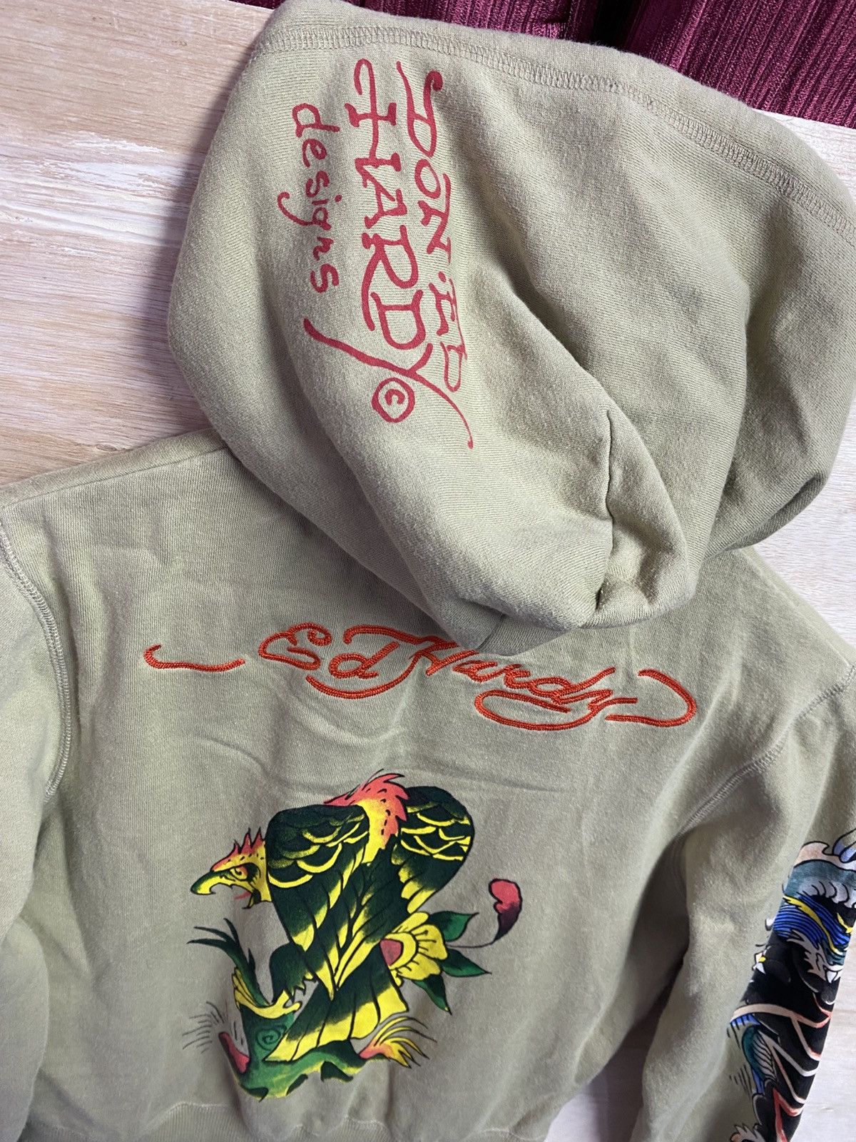 Ed Hardy vintage Ed Hardy by Christian Audigier Eagle zip-up hoodie Size S / US 4 / IT 40 - 12 Thumbnail