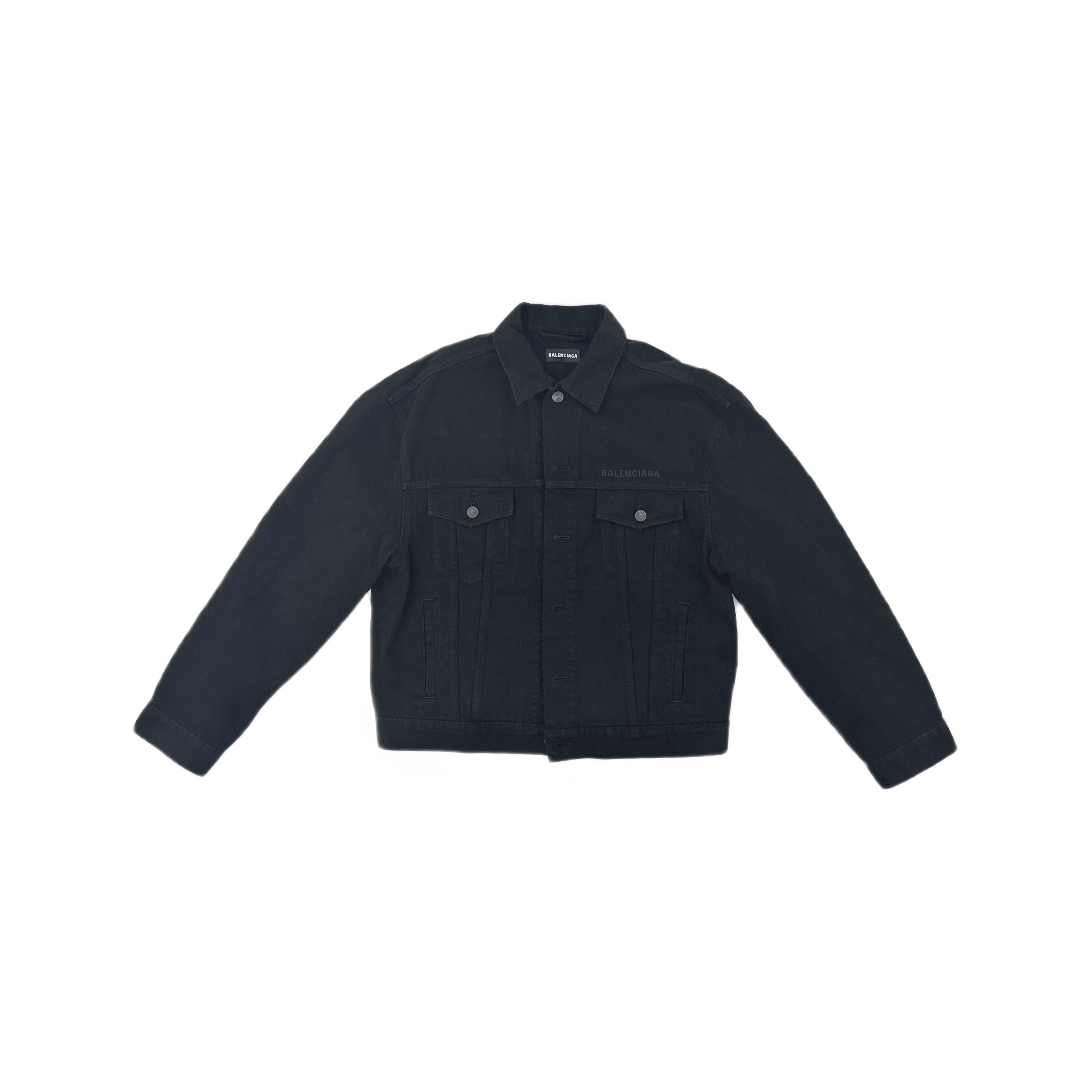 Balenciaga Balenciaga Gym Wear Logo Denim Jacket Size 44 Size US S / EU 44-46 / 1 - 1 Thumbnail