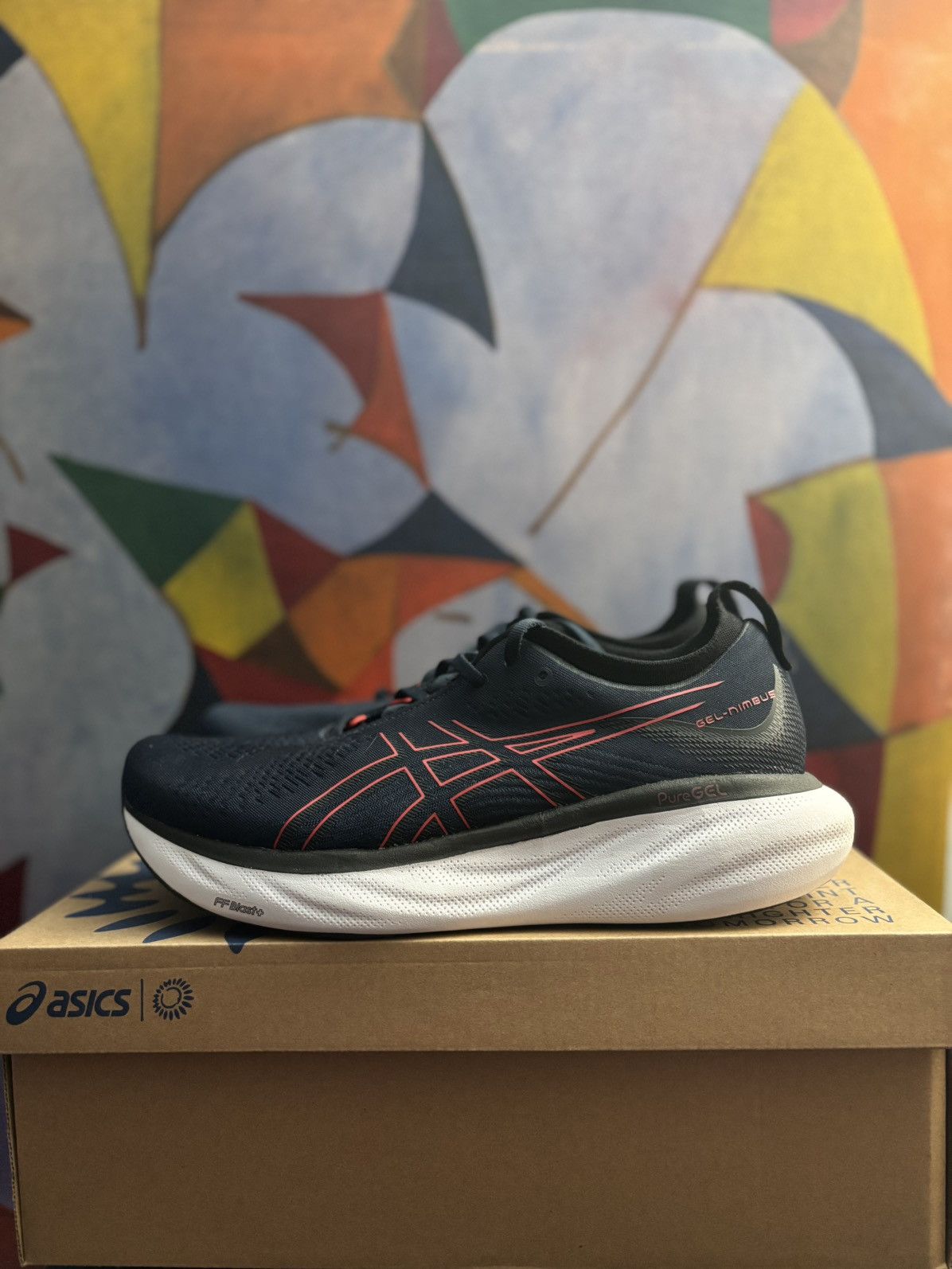 Asics Gel-Nimbus 25 Midnight/Electric Red