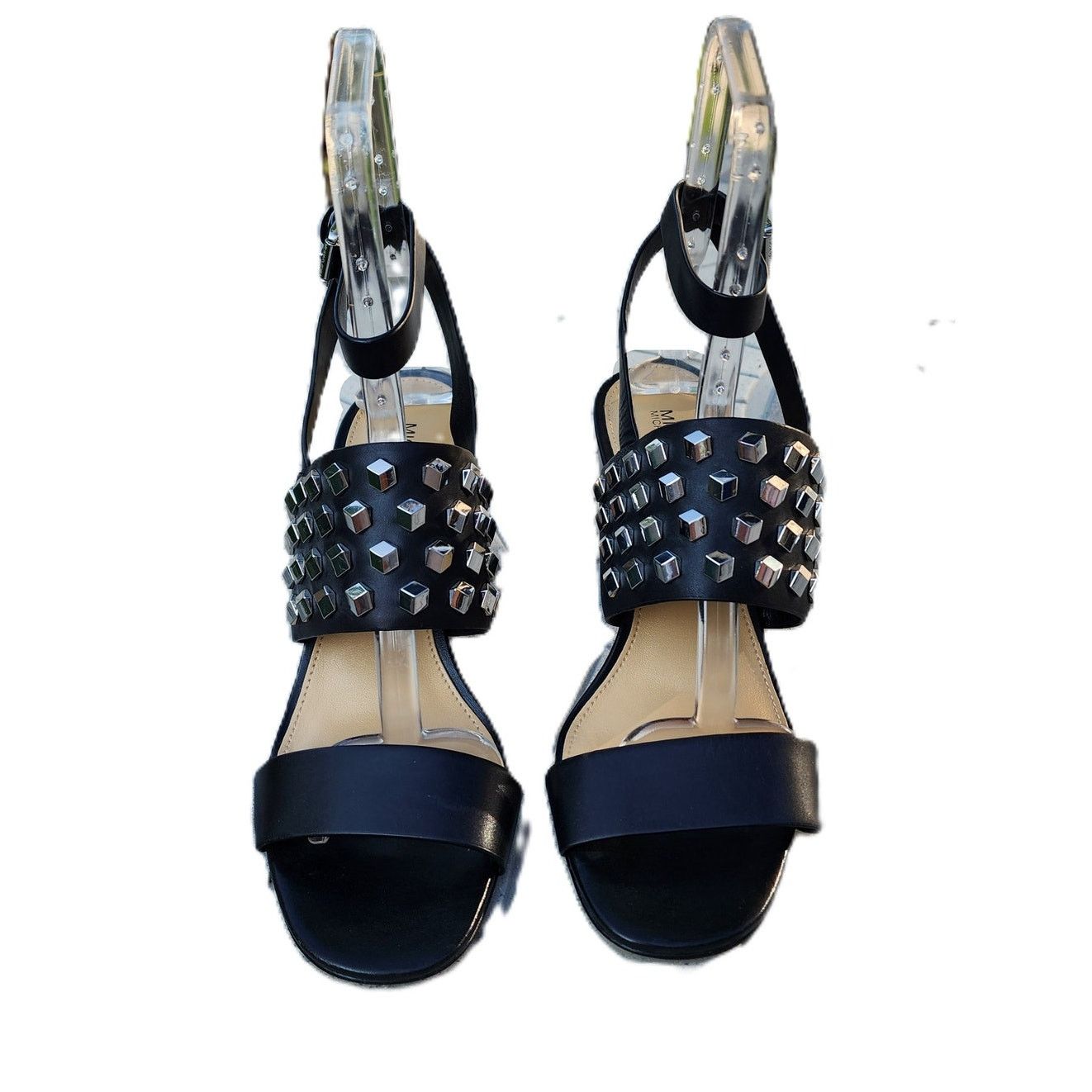 Michael Kors MICHAEL Michael Kors Valencia Studded Leather Sandals 7.5M Size US 7.5 / IT 37.5 - 3 Thumbnail