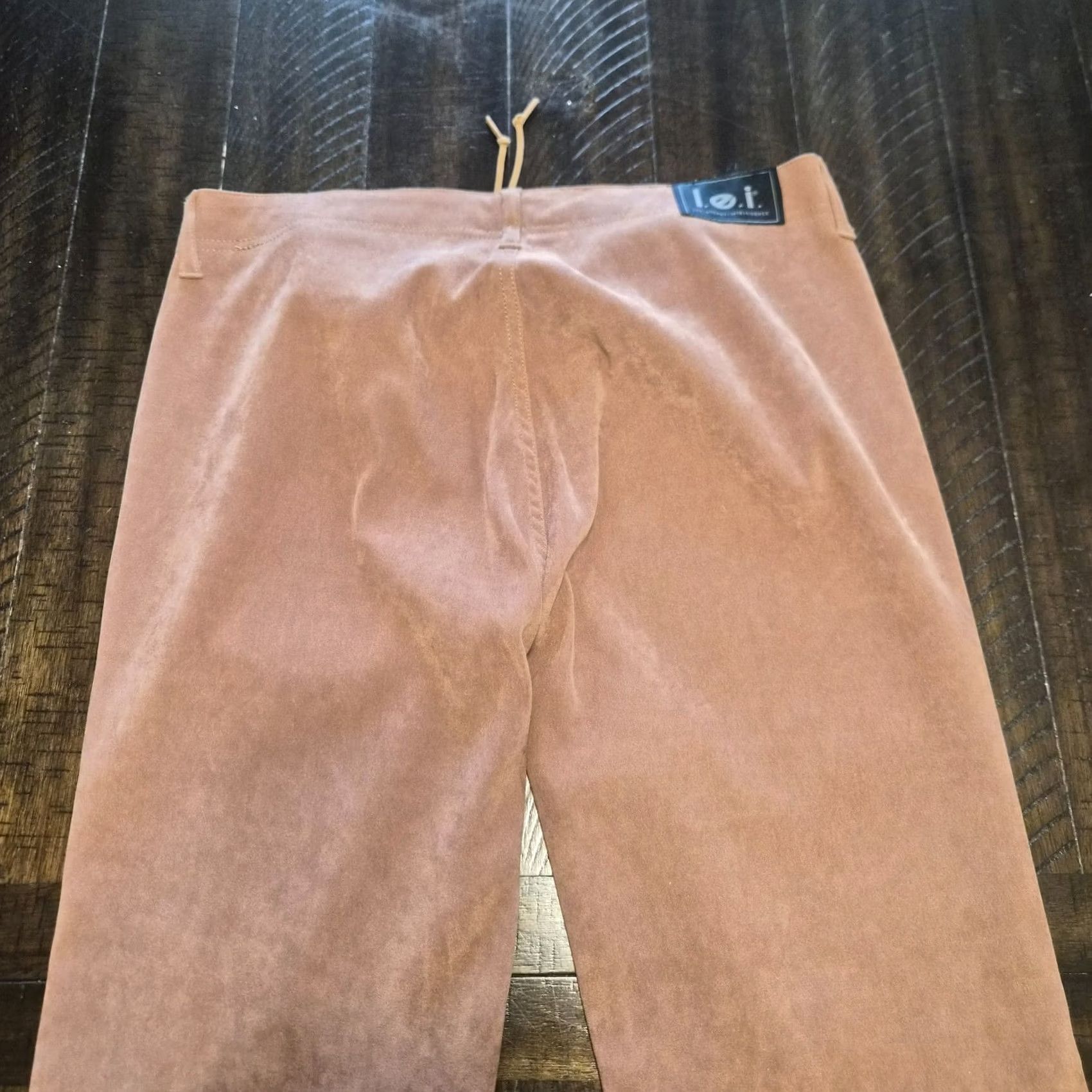 Vintage VINTAGE LEI Y2K Women’s Juniors Brown Lace Up Flare Pants Size 13 Stretch G132 Pants Mens?? Size 34" / US 12 / IT 48 - 7 Thumbnail