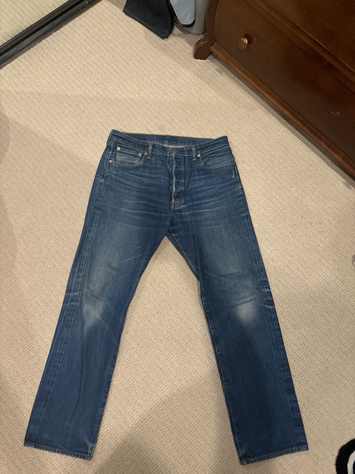 Levi's Vintage Clothing × Vintage Vintage levi 501 blue denim Size US 36 / EU 52 - 2 Thumbnail