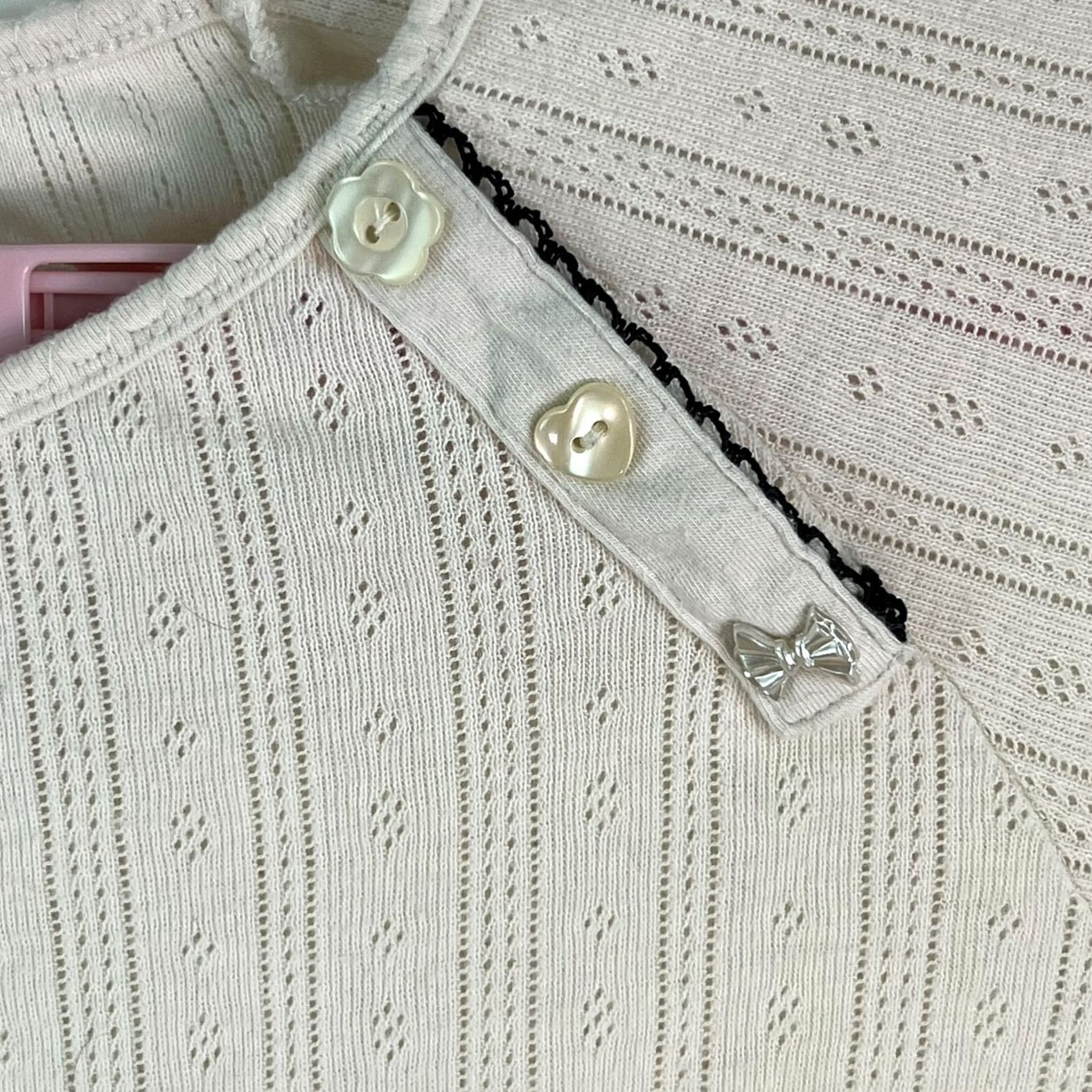Vintage Zee &Bella Womens Striped Pullover Sweater Ivory L Size L / US 10 / IT 46 - 3 Thumbnail