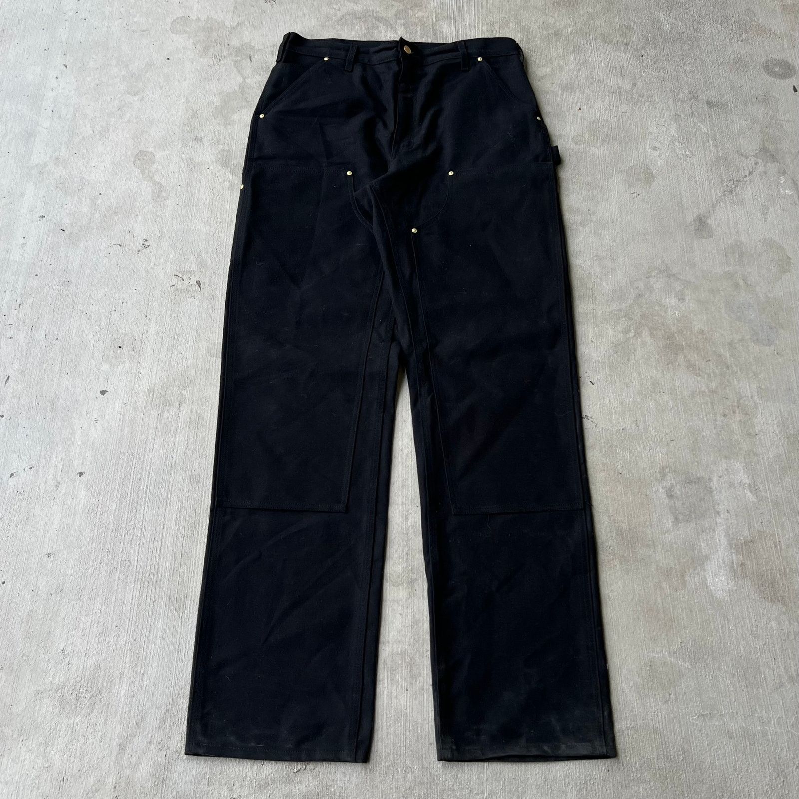 Carhartt × Vintage Carhartt black double knee work wear carpenter pants Size US 34 / EU 50 - 1 Thumbnail