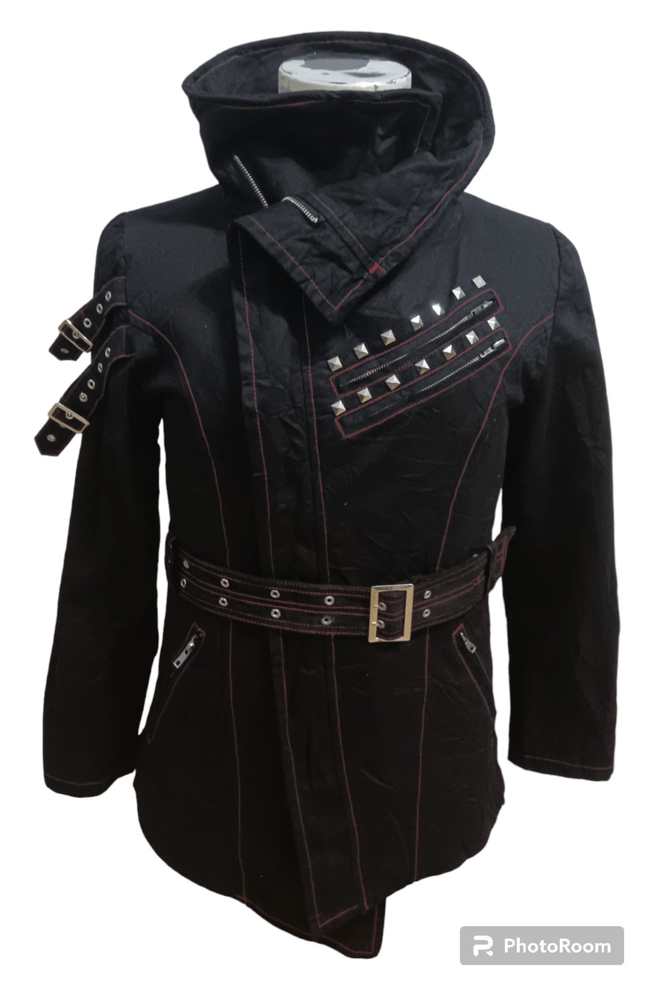 Japanese Brand DEOART PUNK GOTHIC ASYMMETRICAL LIGHT PUFFER JACKET Size US M / EU 48-50 / 2 - 1 Thumbnail