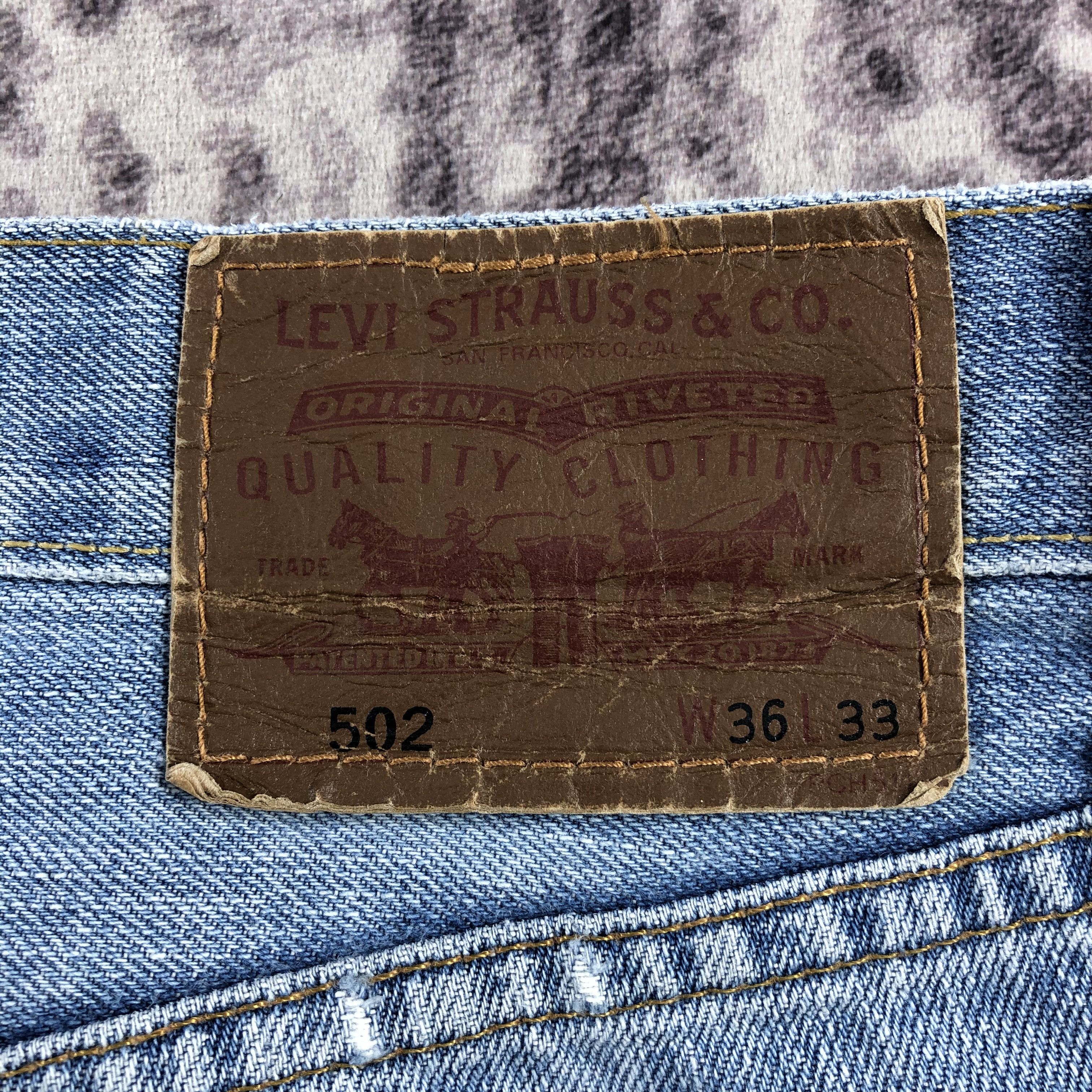 Levi's × Vintage Vintage Blue Wash Levis 502 Jeans-JM2754 Size US 37 - 6 Thumbnail