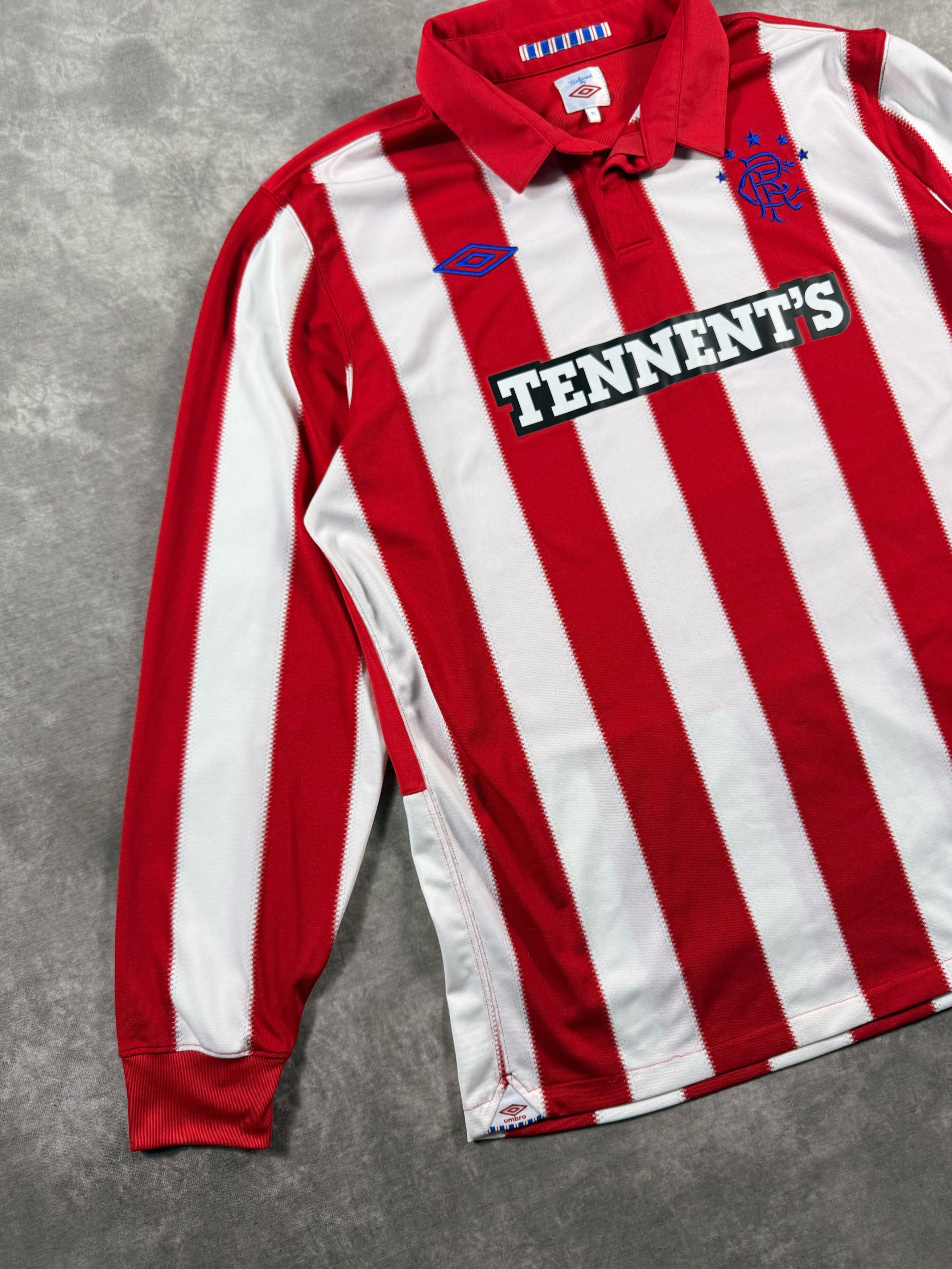 Umbro Rangers FC 2010/11 Home Jersey Umbro Long Sleeve Tennent's Size US XL / EU 56 / 4 - 3 Thumbnail