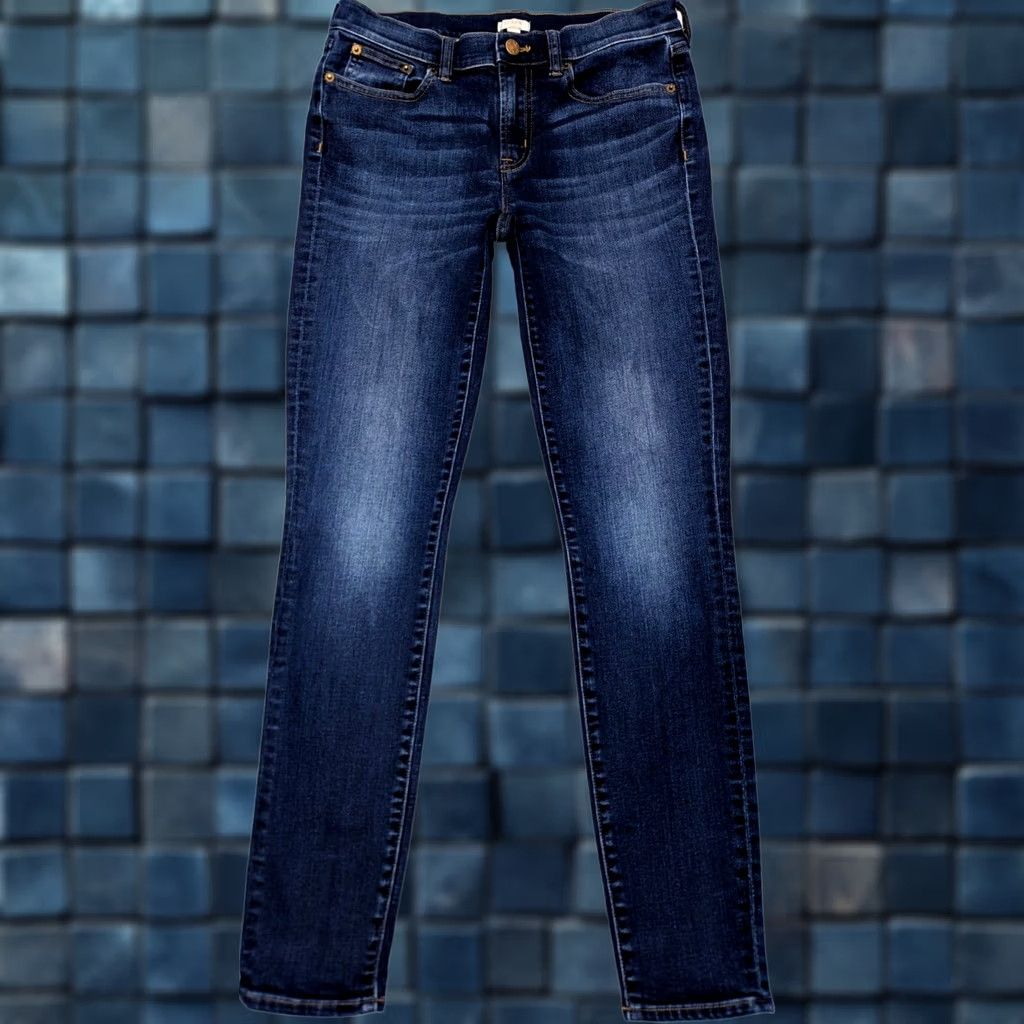 J.Crew J.CREW Stretch Skinny Jeans Women 28 Blue E7294 Skinny Modern 5-Pocket Denim Woman Jeans M/L - 28x29.5 / 27x30 tag adjustable size XX Size 28" / US 6 / IT 42 - 1 Thumbnail