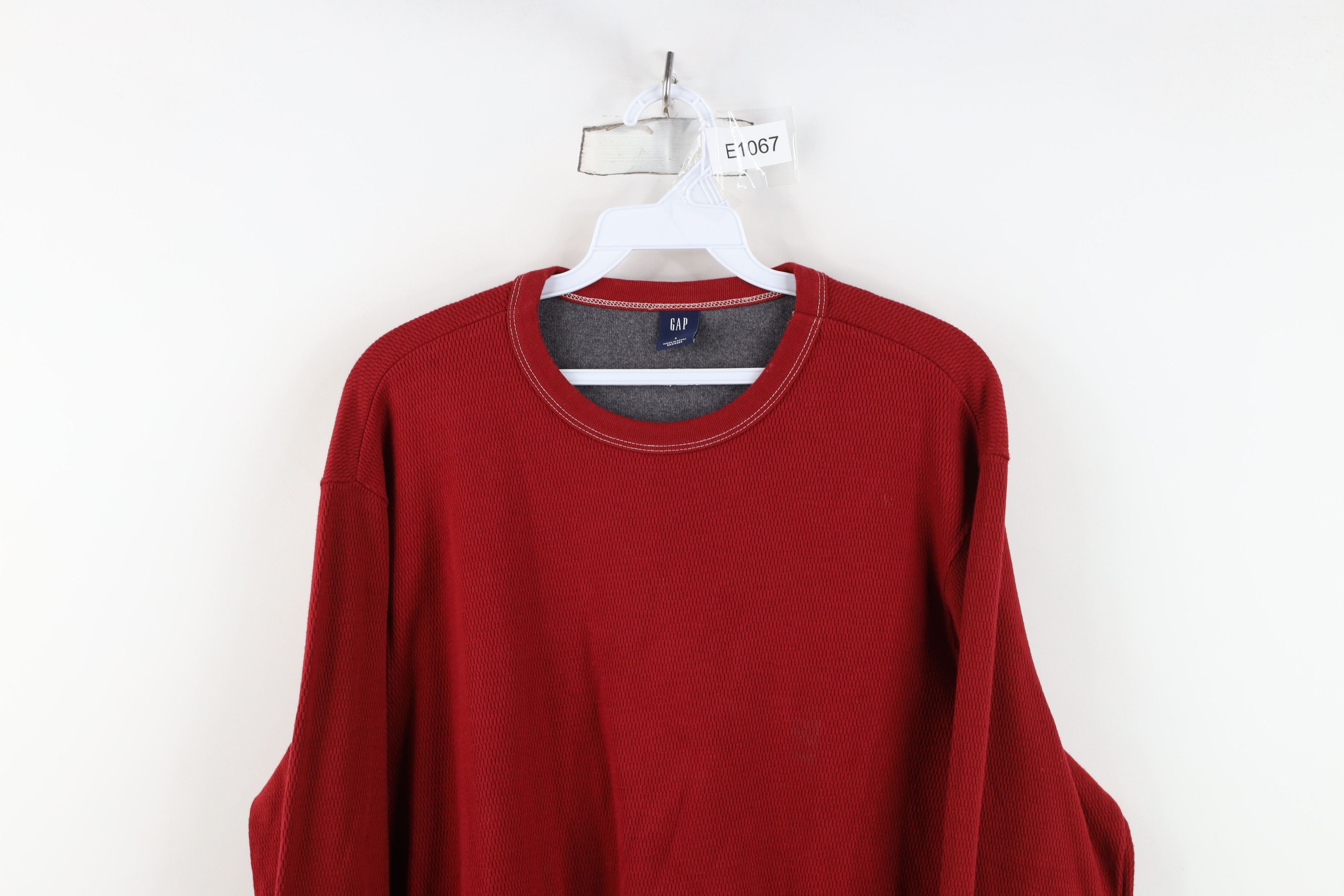 Gap Vintage 90s Y2K Gap Thermal Waffle Knit Long Sleeve T-Shirt Size US L / EU 52-54 / 3 - 2 Thumbnail