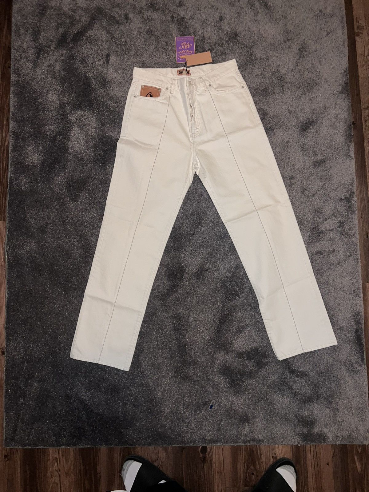 Corteiz Corteiz C-Star Stitch- Down Jeans White Size US 34 / EU 50 - 1 Thumbnail
