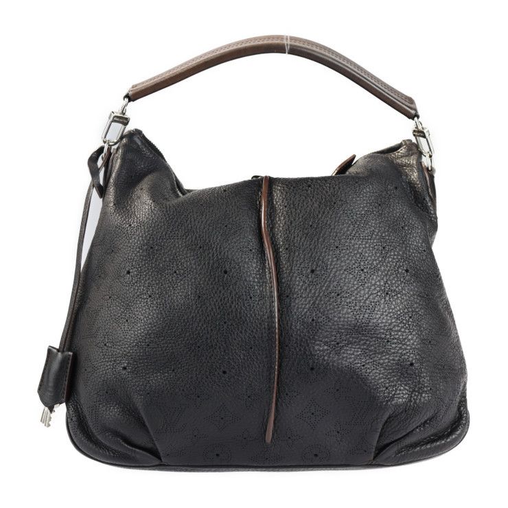Louis Vuitton Selene PM Shoulder Bag Monogram Mahina Noir Black