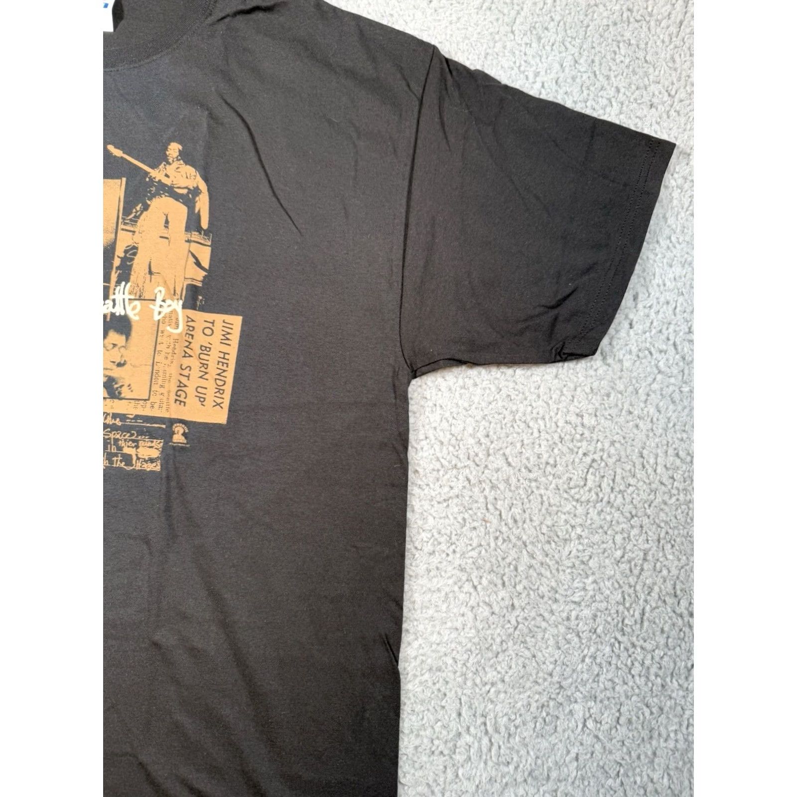 Vintage Jimi Hendrix T Shirt Mens 2XL Black West Coast Seattle Boy 2010 Tribute Tour Size US XXL / EU 58 / 5 - 4 Thumbnail