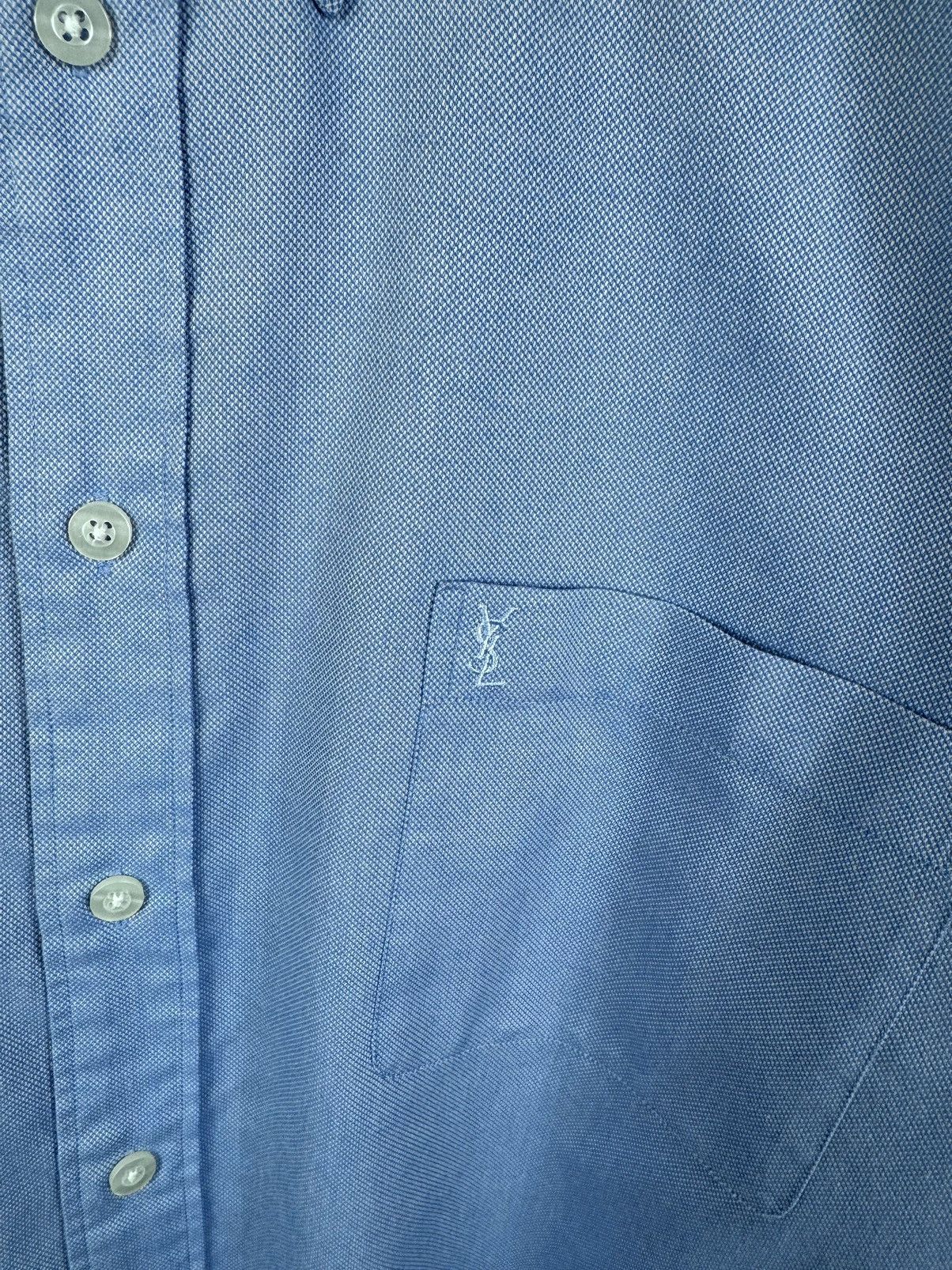 Vintage × Yves Saint Laurent Yves Saint Laurent Short Sleeve Shirt Size L Size US L / EU 52-54 / 3 - 10 Thumbnail