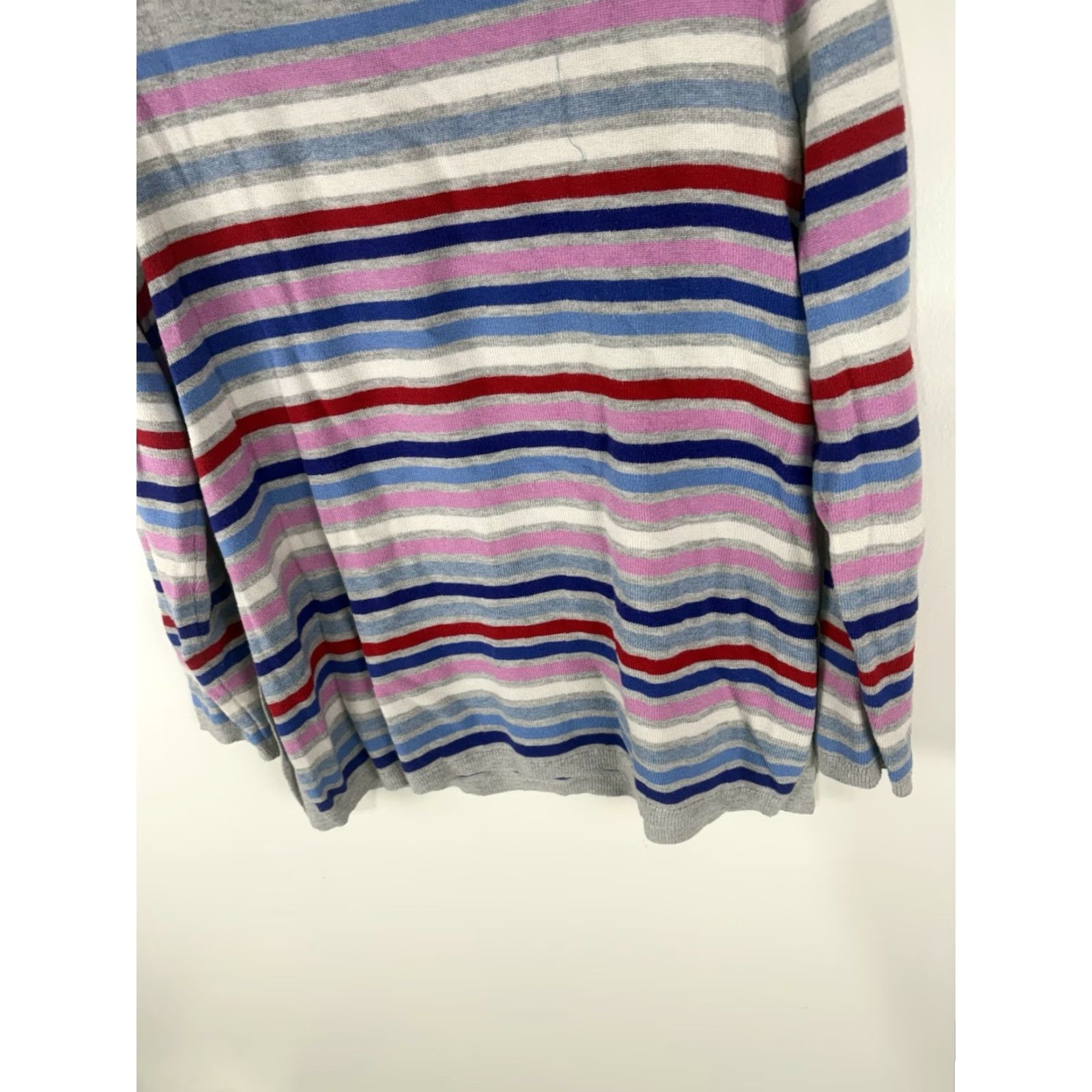Talbots Talbots Multicolor Striped Sweater Women's Size M Pullover Long Sleeve Classic Preppy Size M / US 6-8 / IT 42-44 - 7 Thumbnail