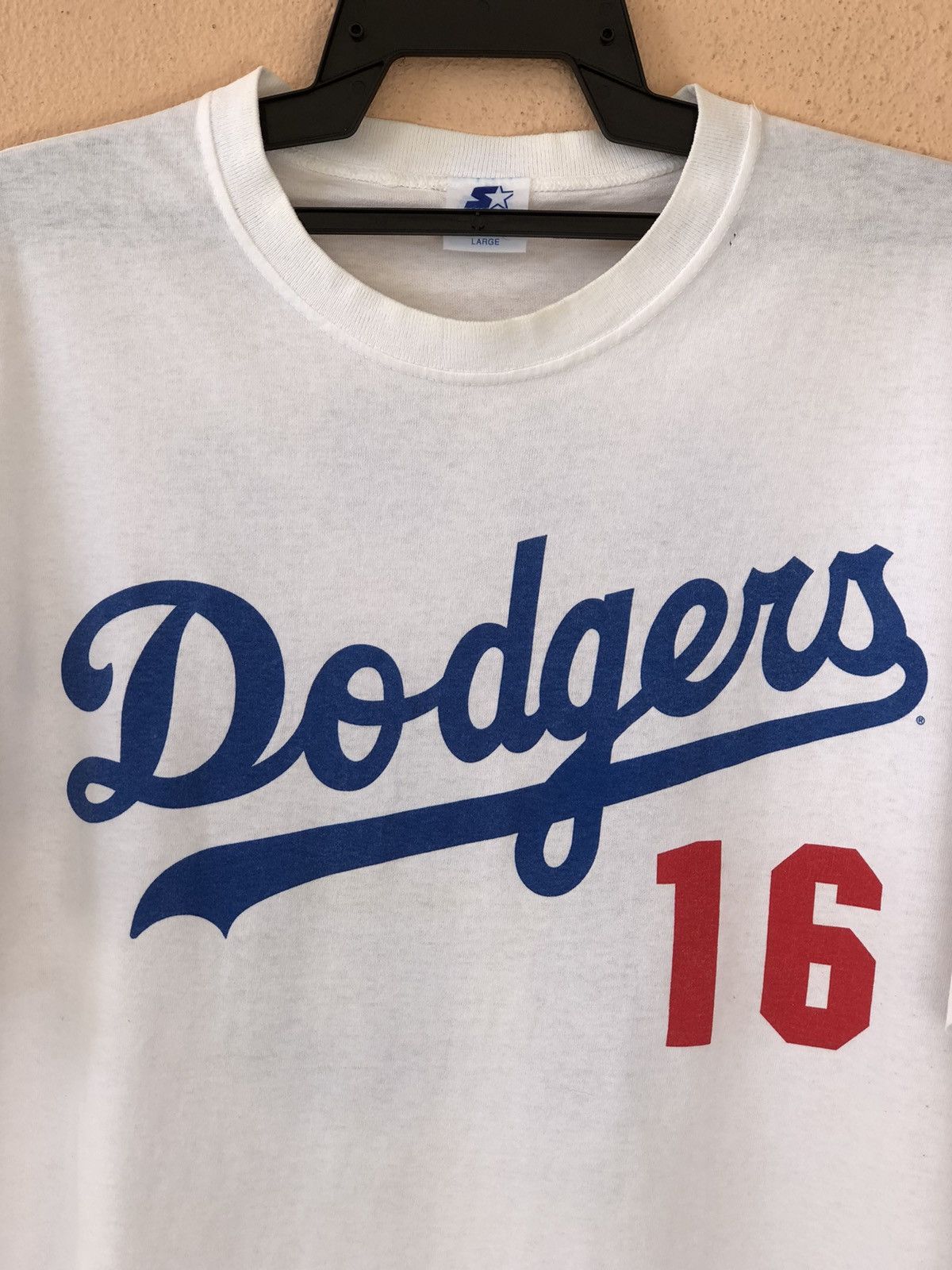 MLB × Vintage Vintage 90s Dodgers NOMO 16 MLB STARTER Tee Size US XL / EU 56 / 4 - 2 Thumbnail