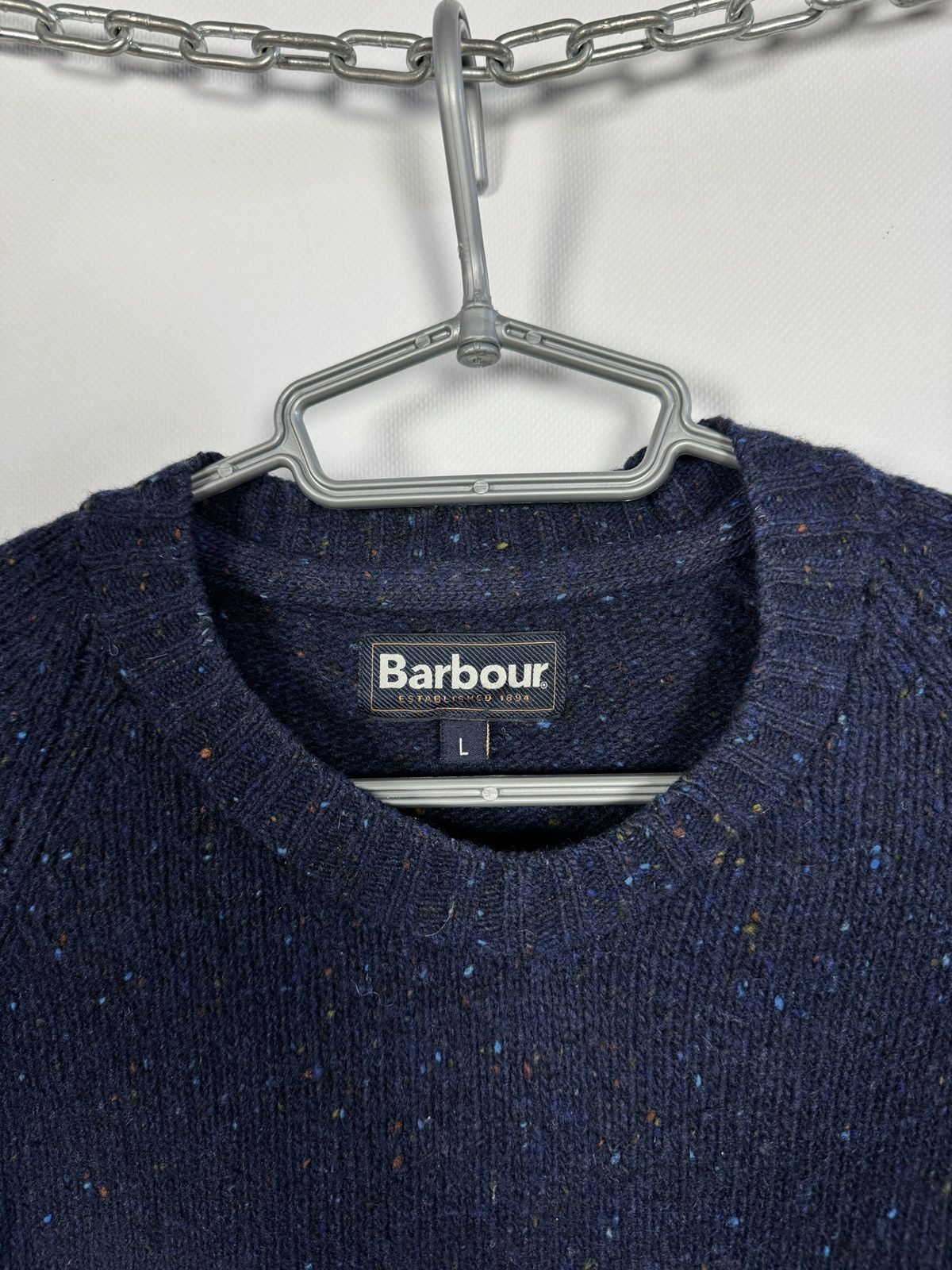 Barbour Men’s Barbour Netherton Crew Wool Sweater Pullover Size L Size US L / EU 52-54 / 3 - 7 Thumbnail