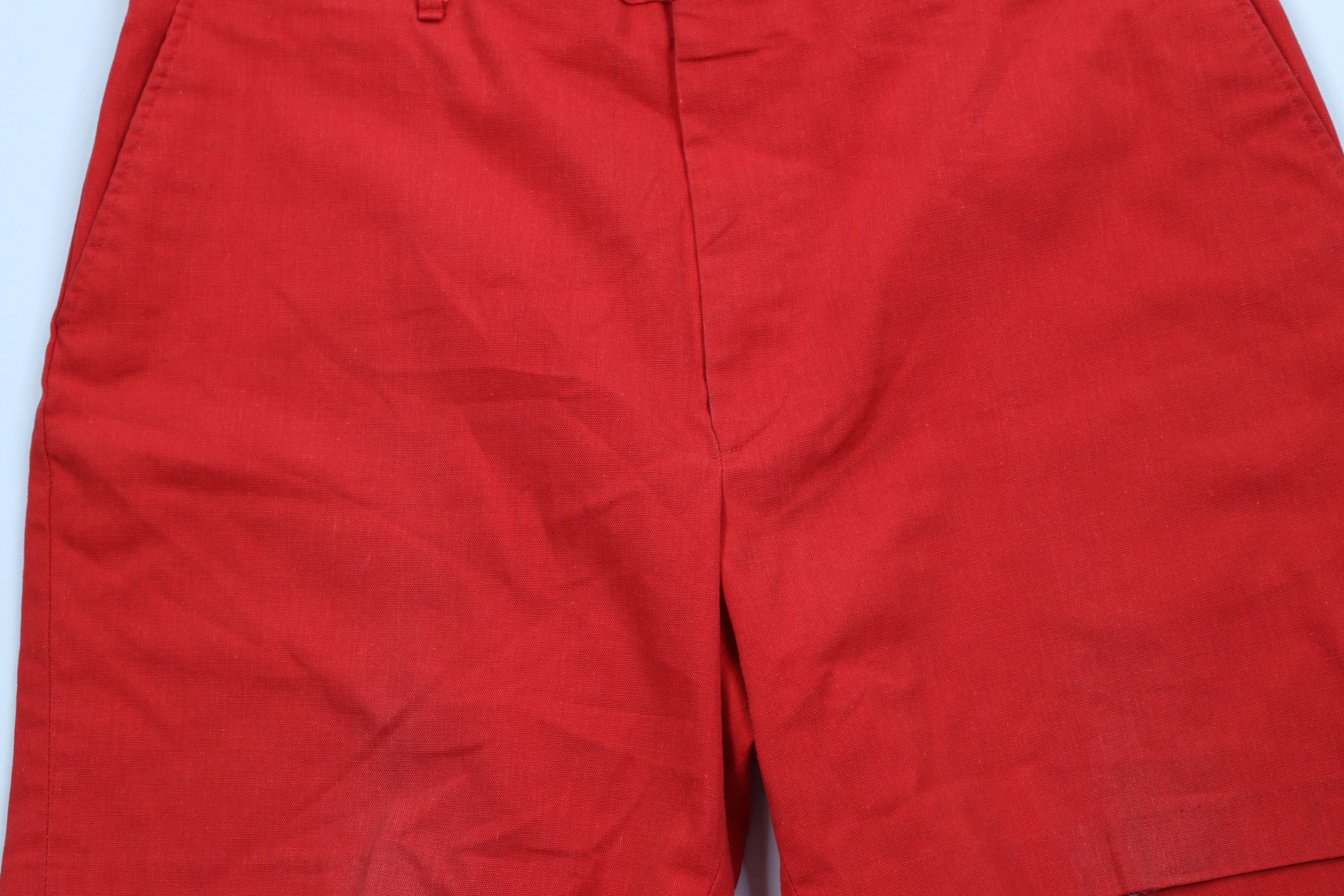 Vintage Vintage 70s Streetwear Above Knee Chino Shorts Red USA Size US 36 / EU 52 - 3 Thumbnail