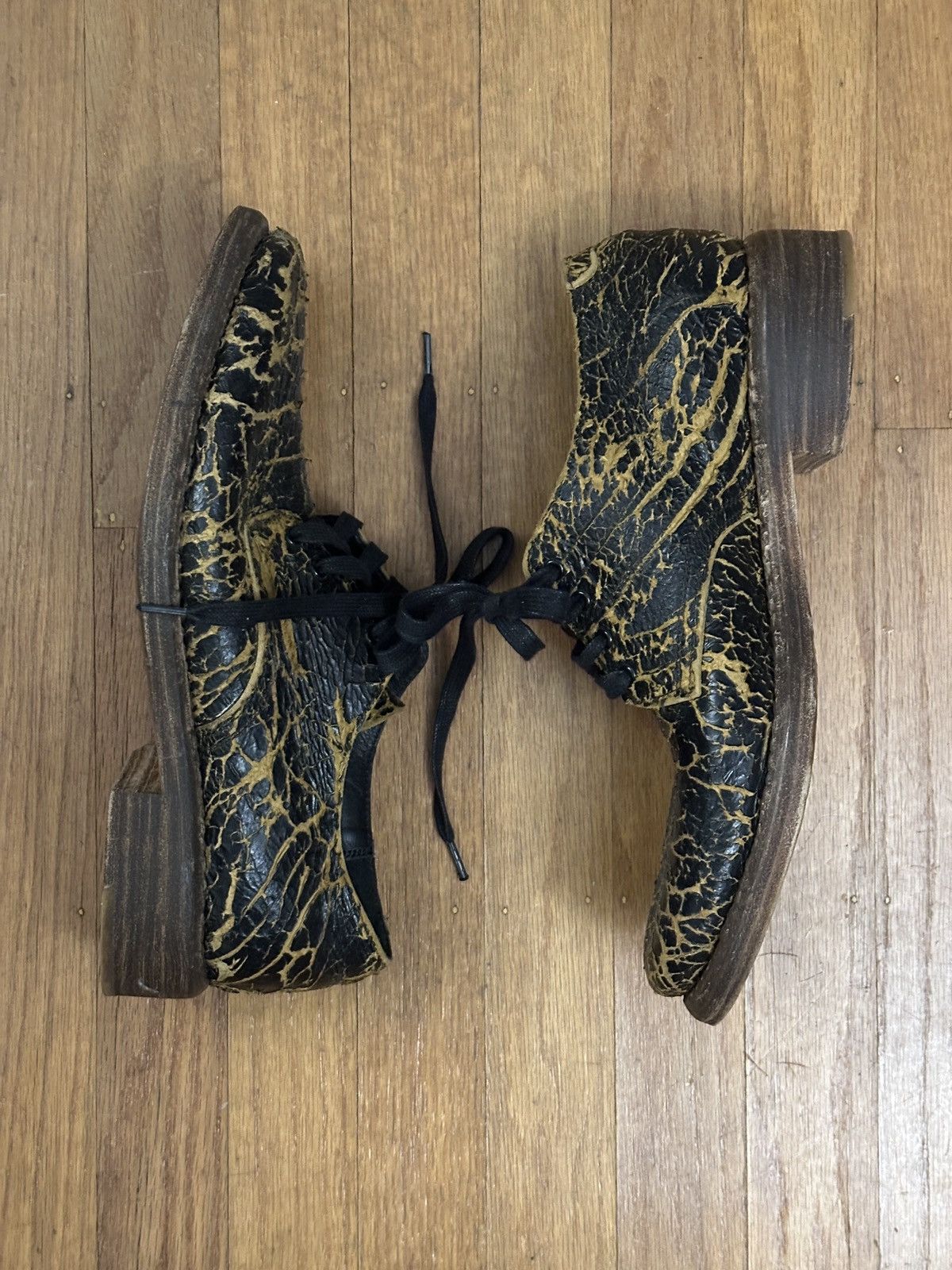 Visvim Rare Distressed Hammond Folk Derby Oxford shoes Size US 8.5 / EU 41-42 - 11 Thumbnail