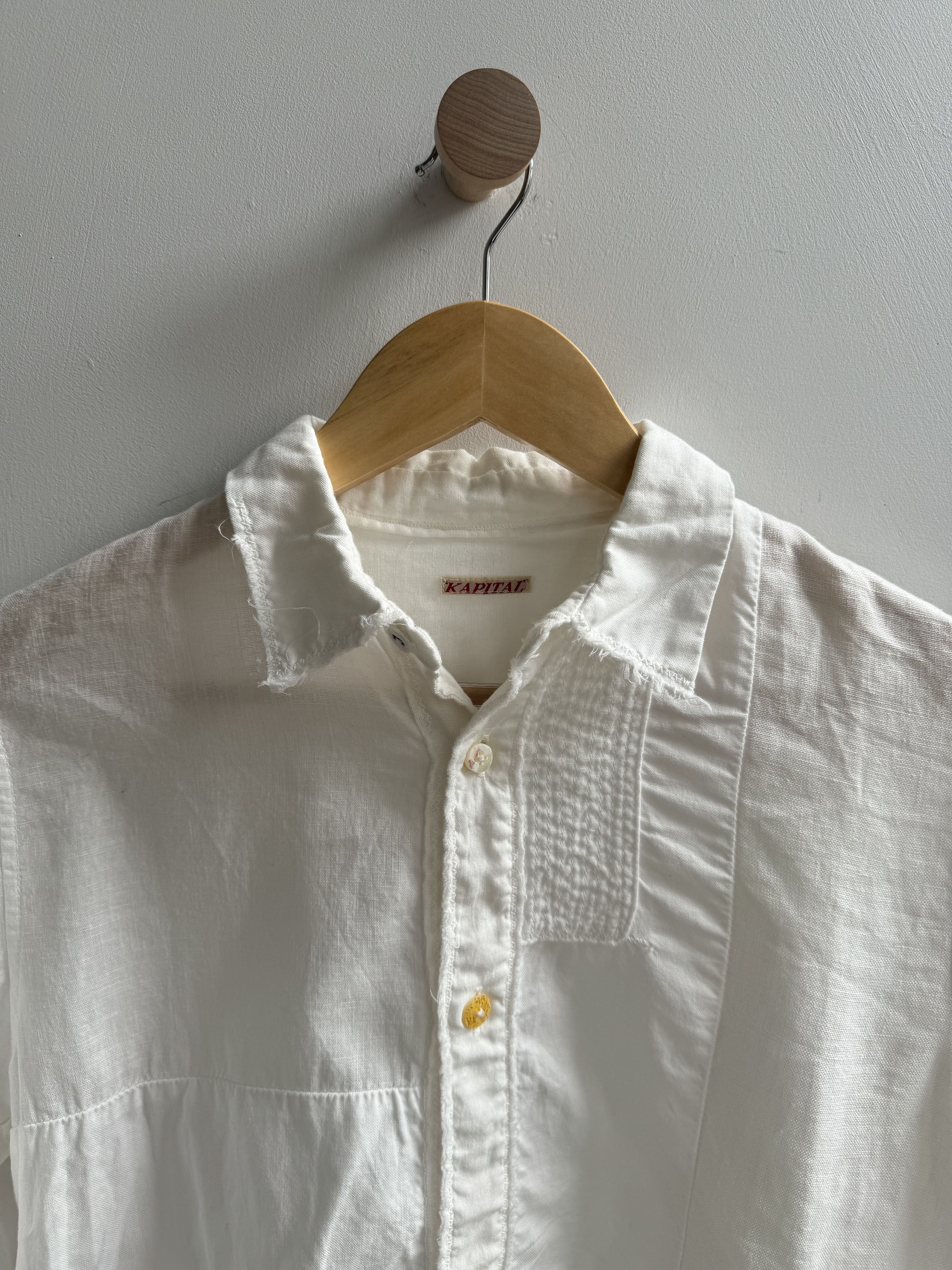 Kapital Kapital Cotton Linen Blend Patchwork Button Down Size S / US 4 / IT 40 - 2 Thumbnail