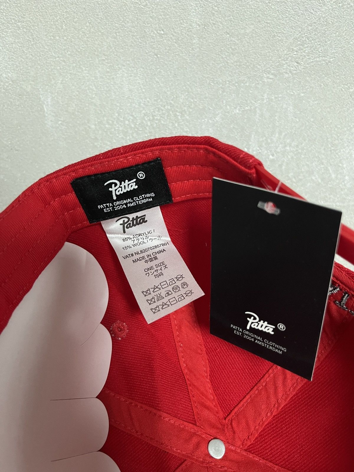 Patta Rare Patta Amsterdam Wool Twill Souvenir Snapback Hats Red Size ONE SIZE - 6 Thumbnail