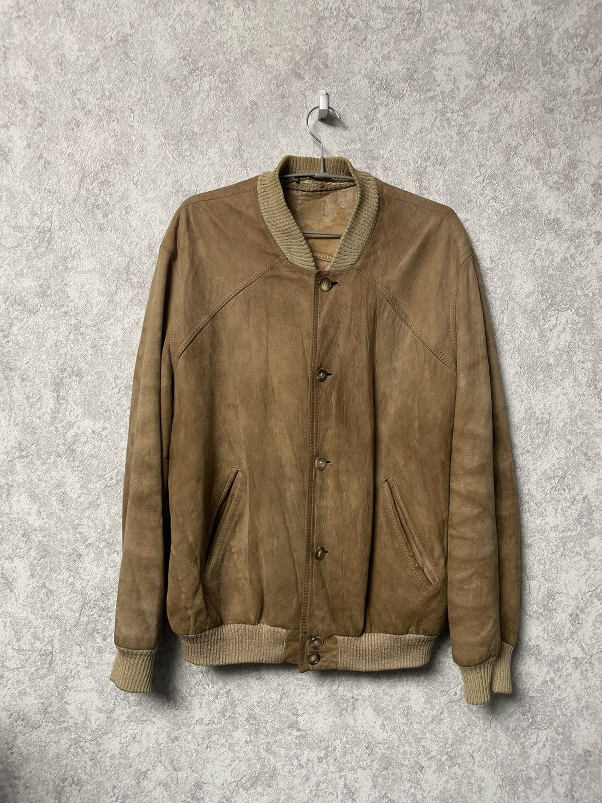 If Six Was Nine Vintage Brown Real Suede Button-Up Jacket Size US M / EU 48-50 / 2 - 1 Thumbnail