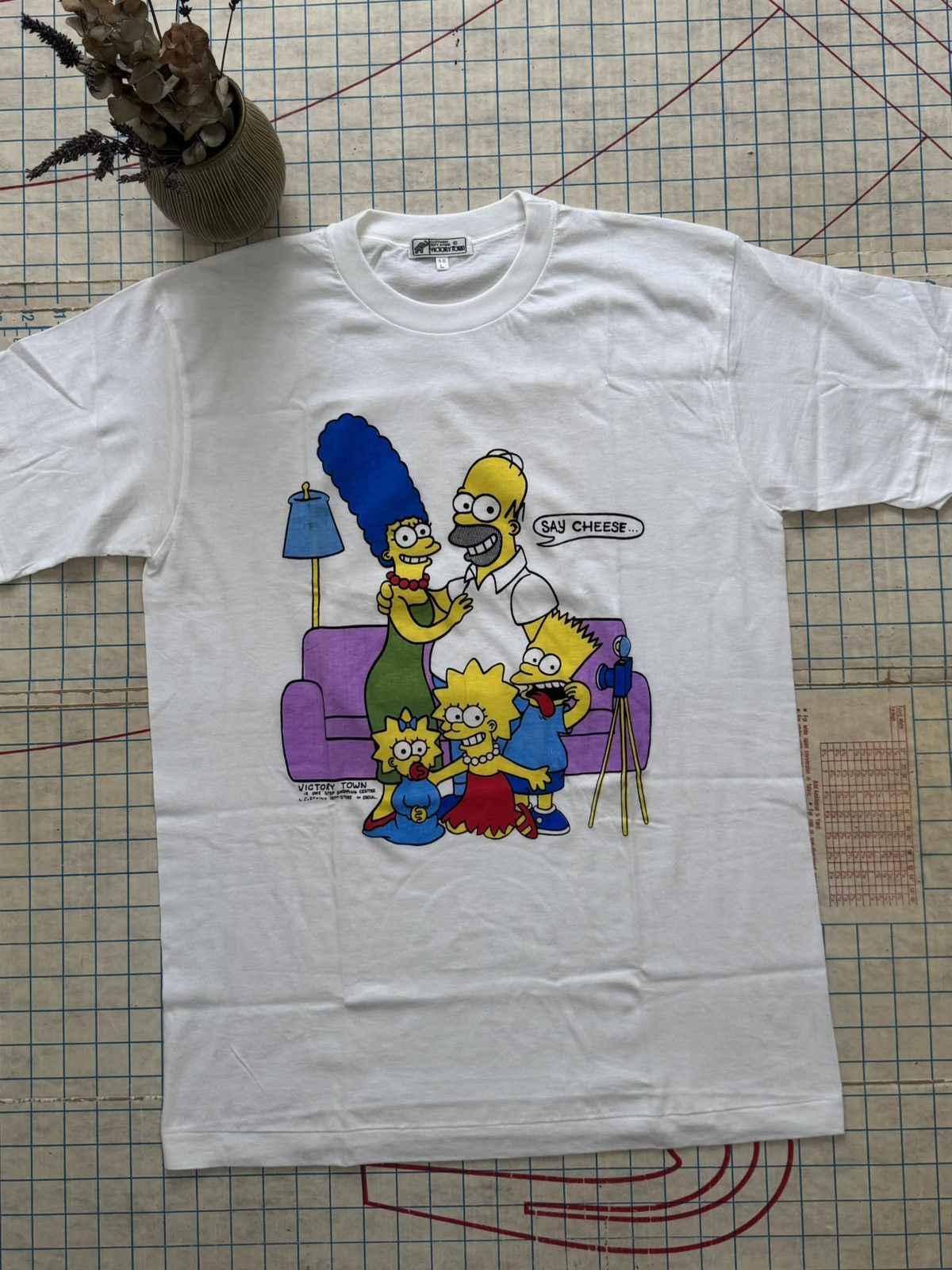 Vintage Vintage The Simpsons Say Cheese Bootleg Tee Fits Medium Size US M / EU 48-50 / 2 - 2 Thumbnail
