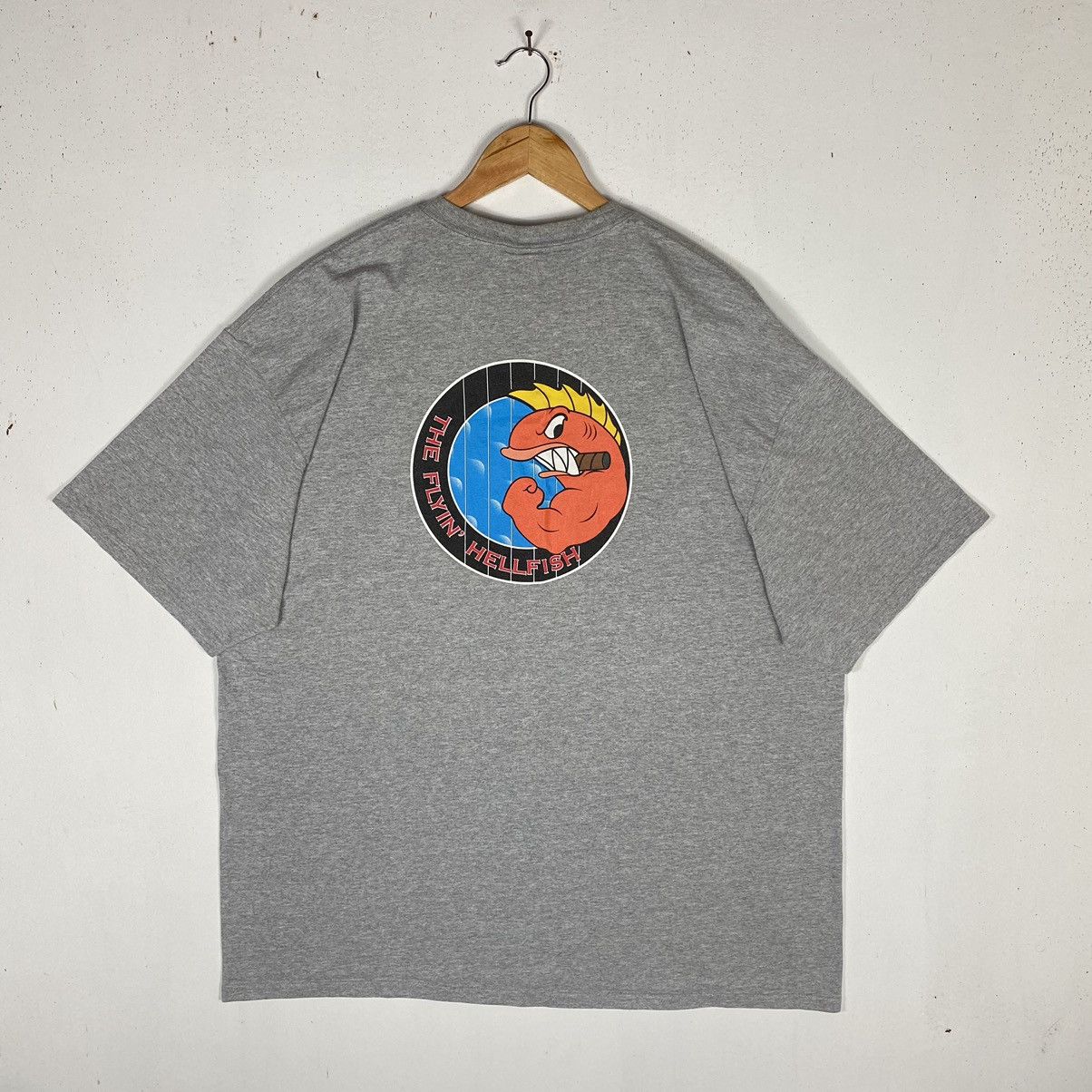 The Simpsons × Vintage VINTAGE THE FLYIN' HELLFISH CARTOON TEE Size US XXL / EU 58 / 5 - 2 Thumbnail