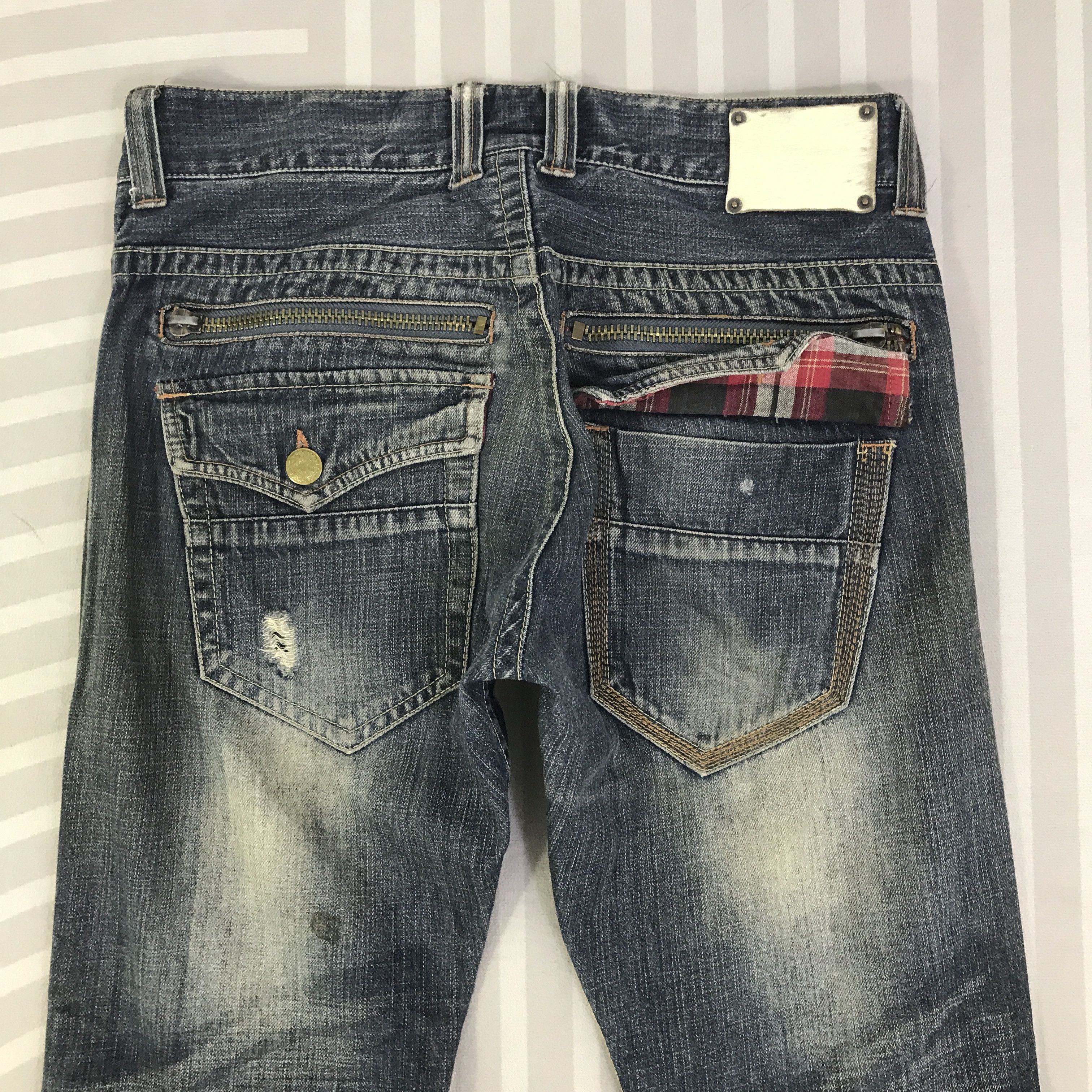 Japanese Brand Vintage Urban Craft Distressed Jeans pants K129B15 Size US 32 / EU 48 - 5 Thumbnail