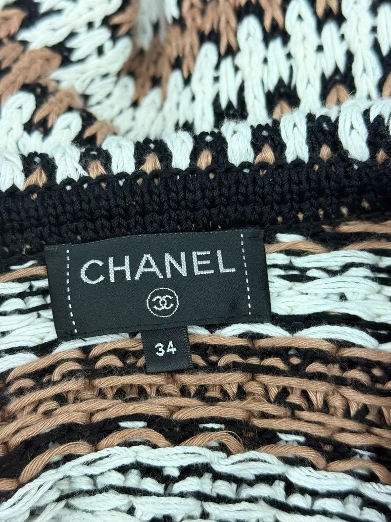 Chanel Chanel Color-matched striped woven jacket Size XXS / US 00 / IT 34 - 4 Thumbnail