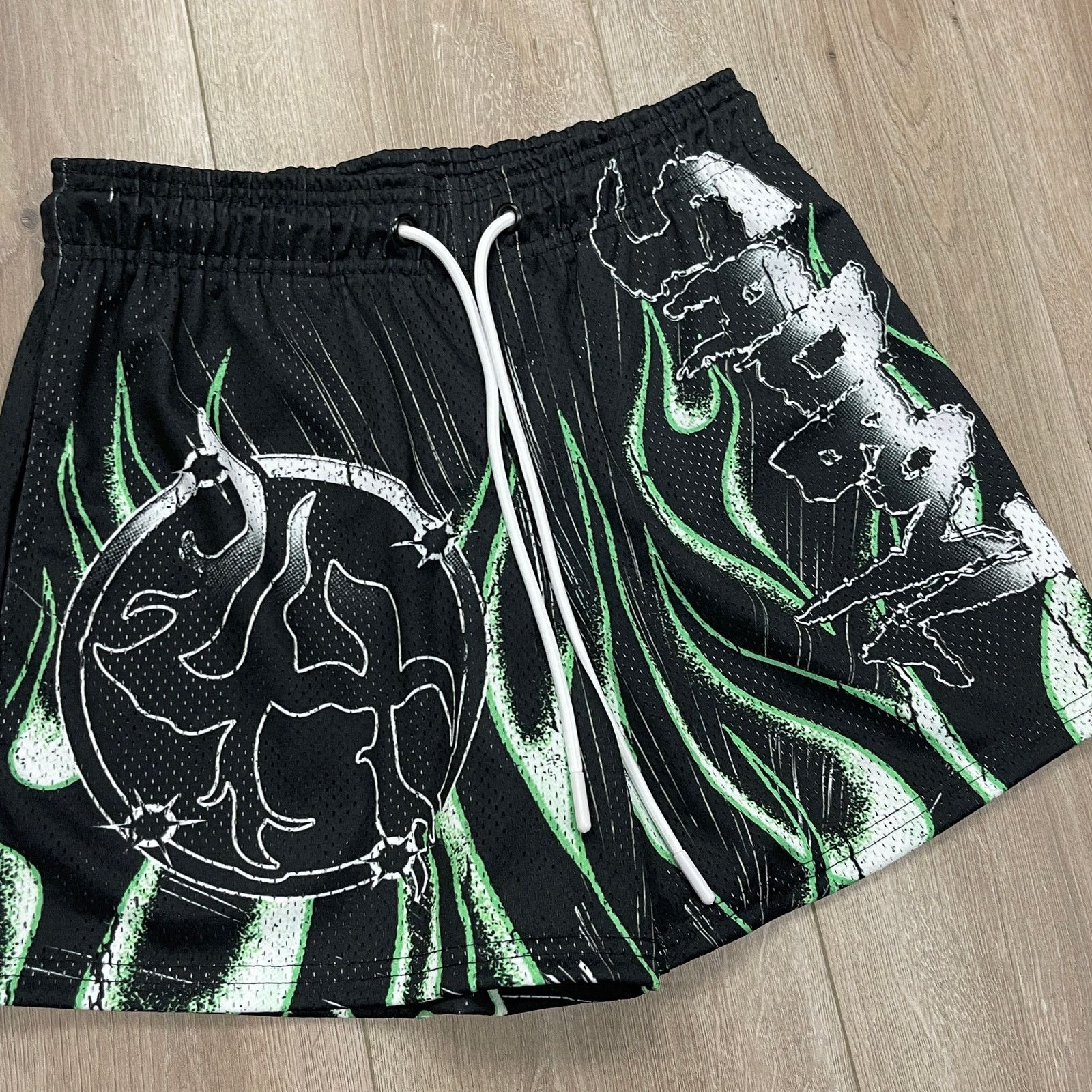 Supreme $AD BOYZ Junior H X Lost Hills GREEN BLACK Shorts Size S Size US 28 / EU 44 - 2 Thumbnail