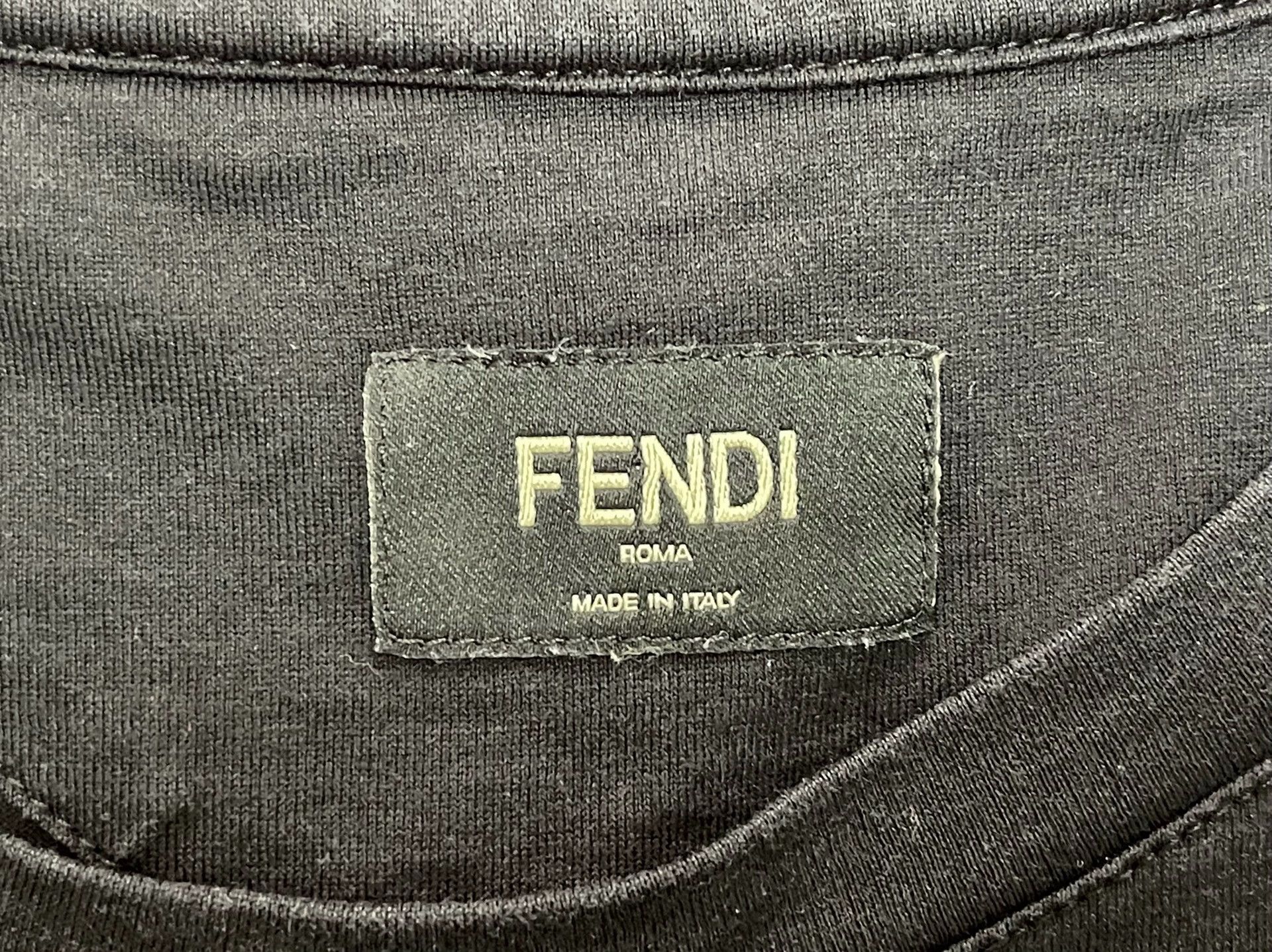 Fendi Fendi Devil T-Shirt Black Men's 54 Size US L / EU 52-54 / 3 - 3 Thumbnail