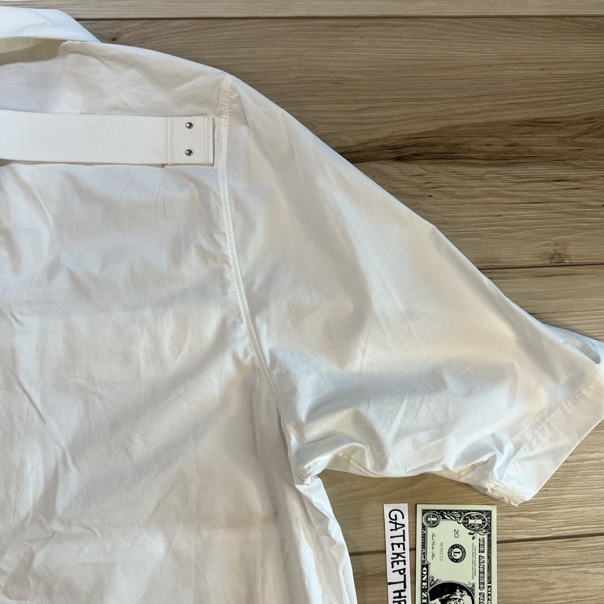 Rick Owens Rick Owens Lido SS23 Magnum Button Down White Short Sleeve Size US M / EU 48-50 / 2 - 17 Thumbnail