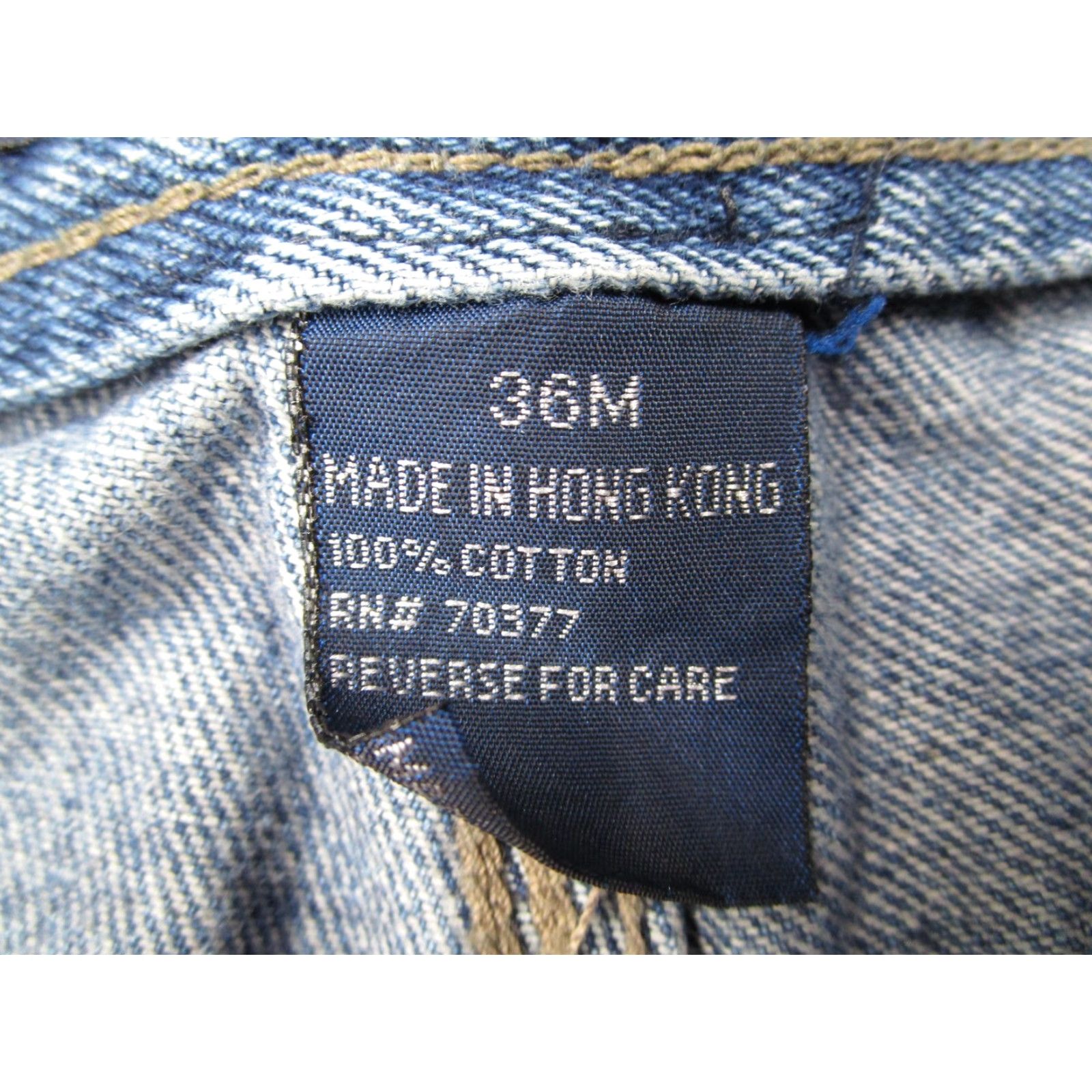 Vintage VINTAGE Results Jeans Mens 36x30 Blue High Rise Carpenter Cargo Straight Leg Denim 90s Hip Hop Retro Mens Size US 36 / EU 52 - 4 Thumbnail
