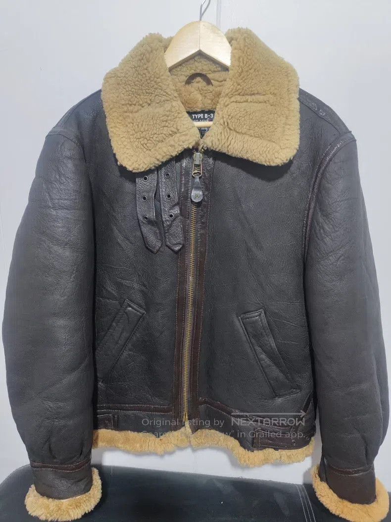 Schott Schott B3 fur integrated Size US XL / EU 56 / 4 - 1 Thumbnail